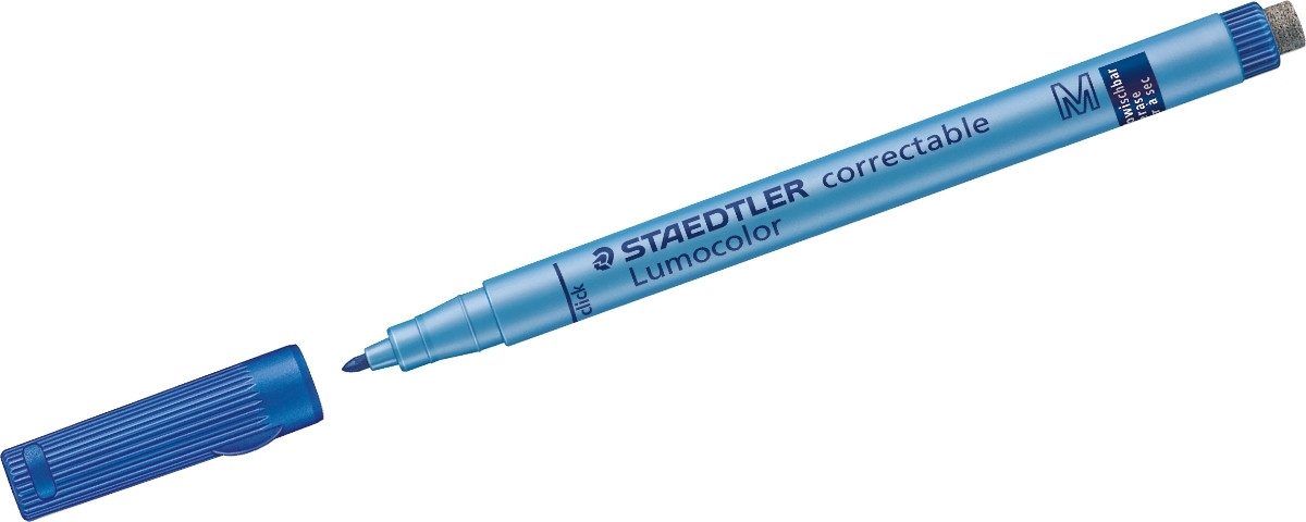STAEDTLER Folienstift Folienstift Lumocolor correct M blau