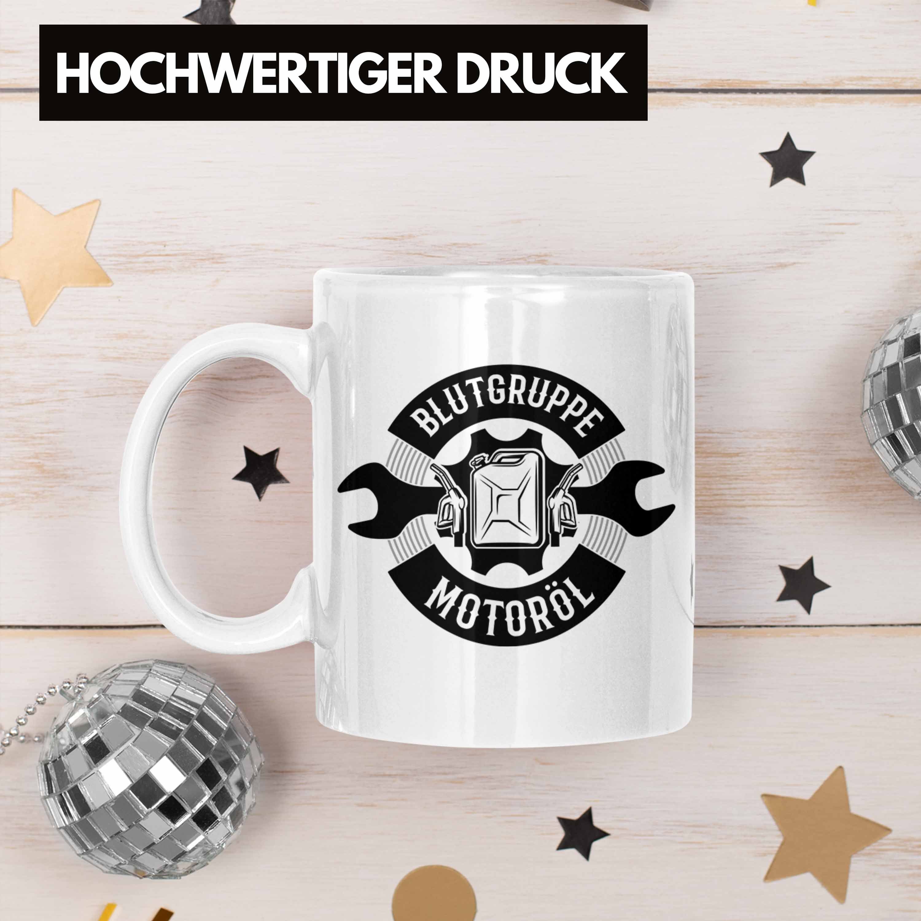 Trendation KFZ Spruch KFZ Männer Mechaniker Tasse Geschenk Tasse Geschenk Mechatroniker Weiss