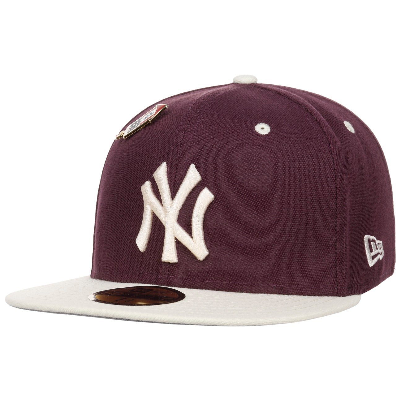 New Era Baseball Cap (1-St) Basecap Hinten geschlossen bordeaux