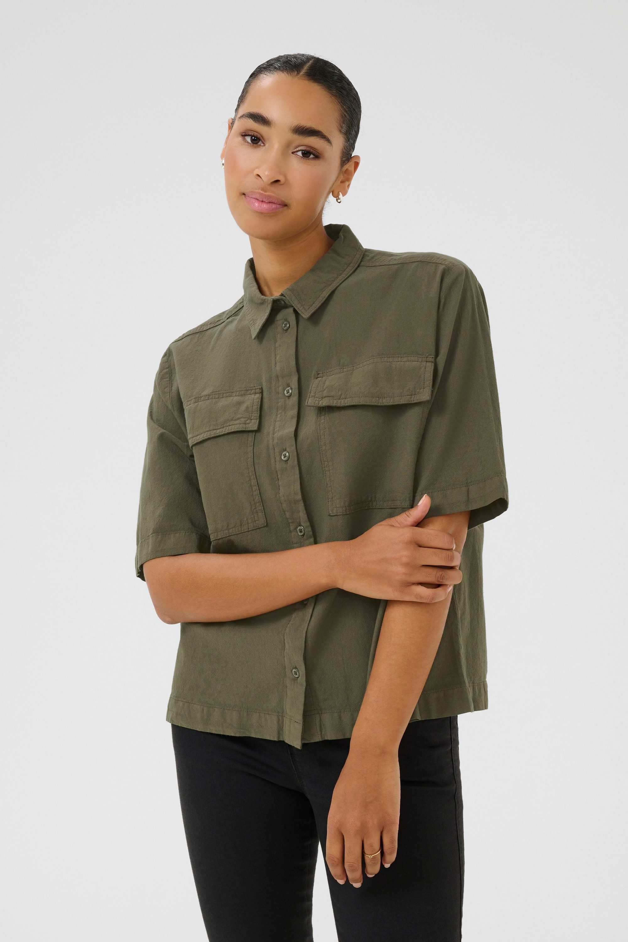 KAFFE Kurzarmhemd Kurzarmhemd KAnaya