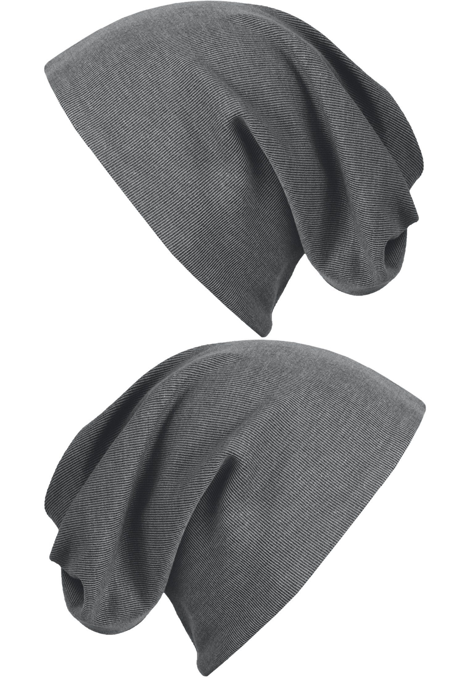 heathercharcoal 2in1 (1-St) MSTRDS Beanie Beanie Accessoires Rib