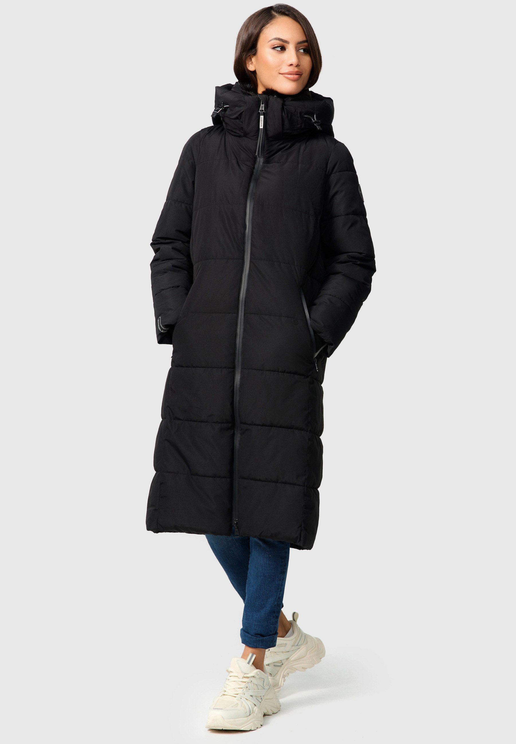 Marikoo Steppjacke Zuraraa XVI langer Winter Mantel gesteppt günstig online kaufen