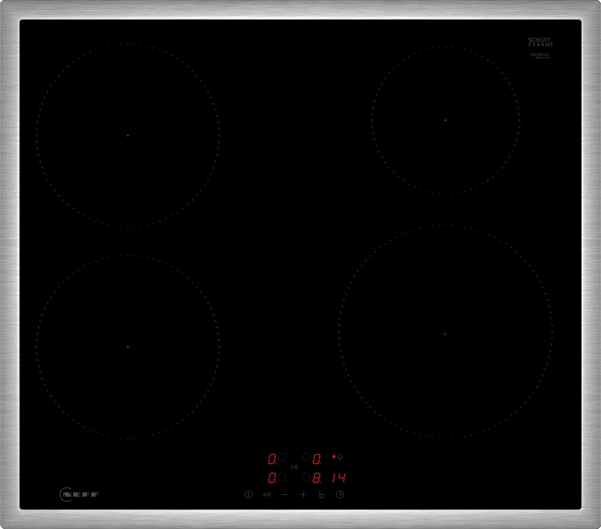 NEFF Induktions-Kochfeld von SCHOTT CERAN® N 50 T46SBE1L0, mit einfacher Touch Control Bedienung