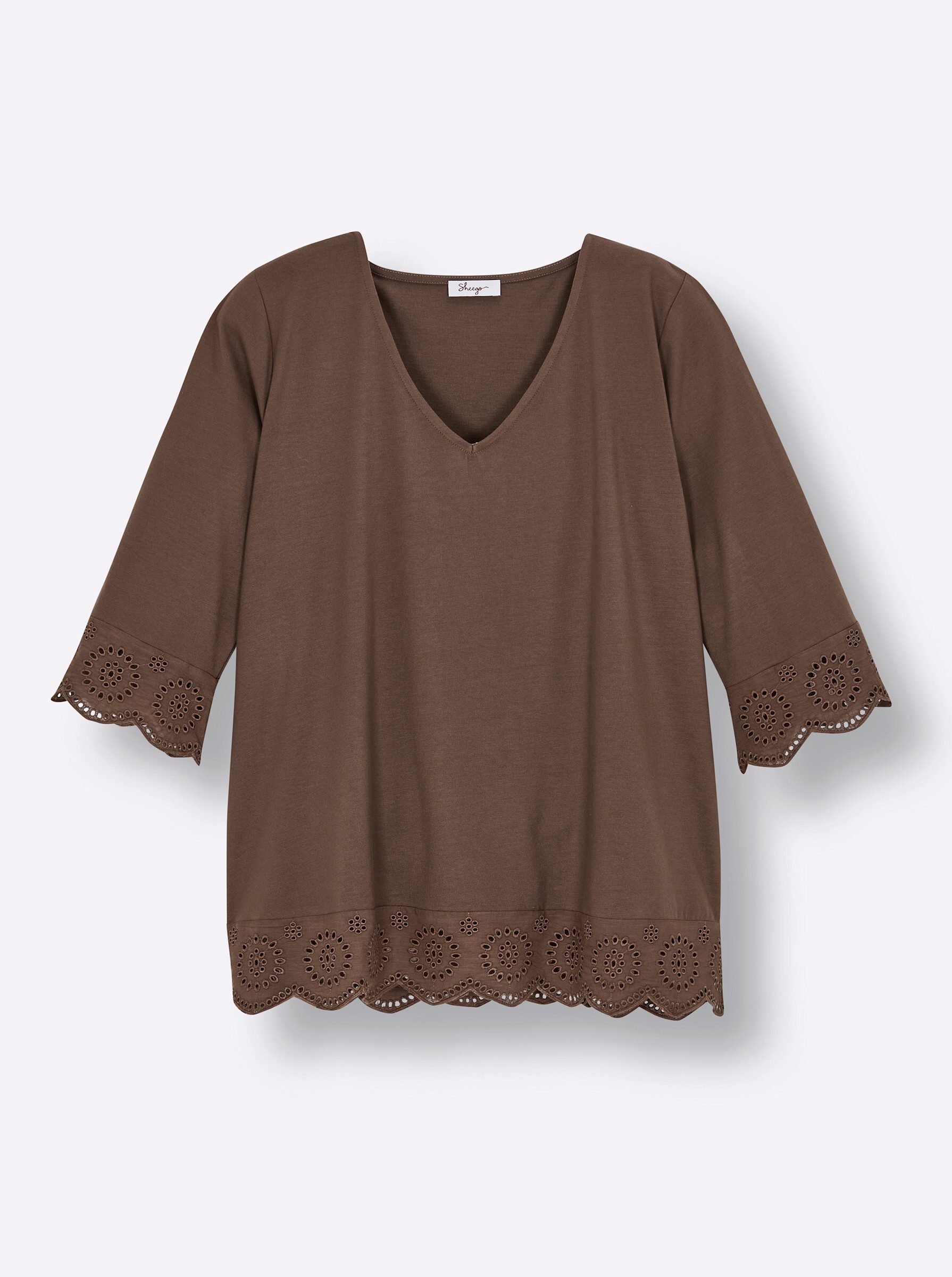 Sheego T-Shirt 3/4-Arm-Shirt 3/4-Arm – Bild 3 von 5