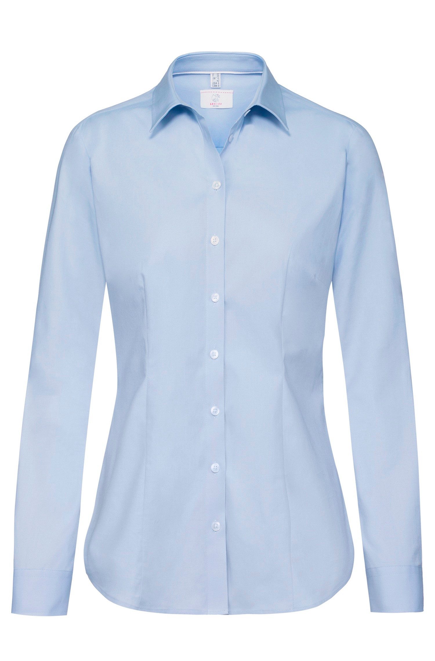 Langarmbluse Greiff Corporate Bluse PREMIUM Damen OEKO TEX® Hellblau