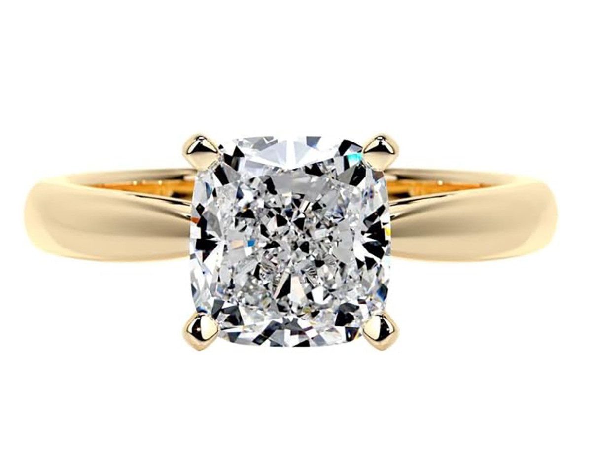 Jumpeak Verlobungsring Ring damen,D,VS1,2EX, Diamant ring damen,2ct, Verlobungsring, Geschenk für frau,Liebes geschenk für sie,Damen geschenk