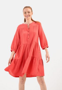 camel active Sommerkleid Stufenkleid mit Knopfleiste