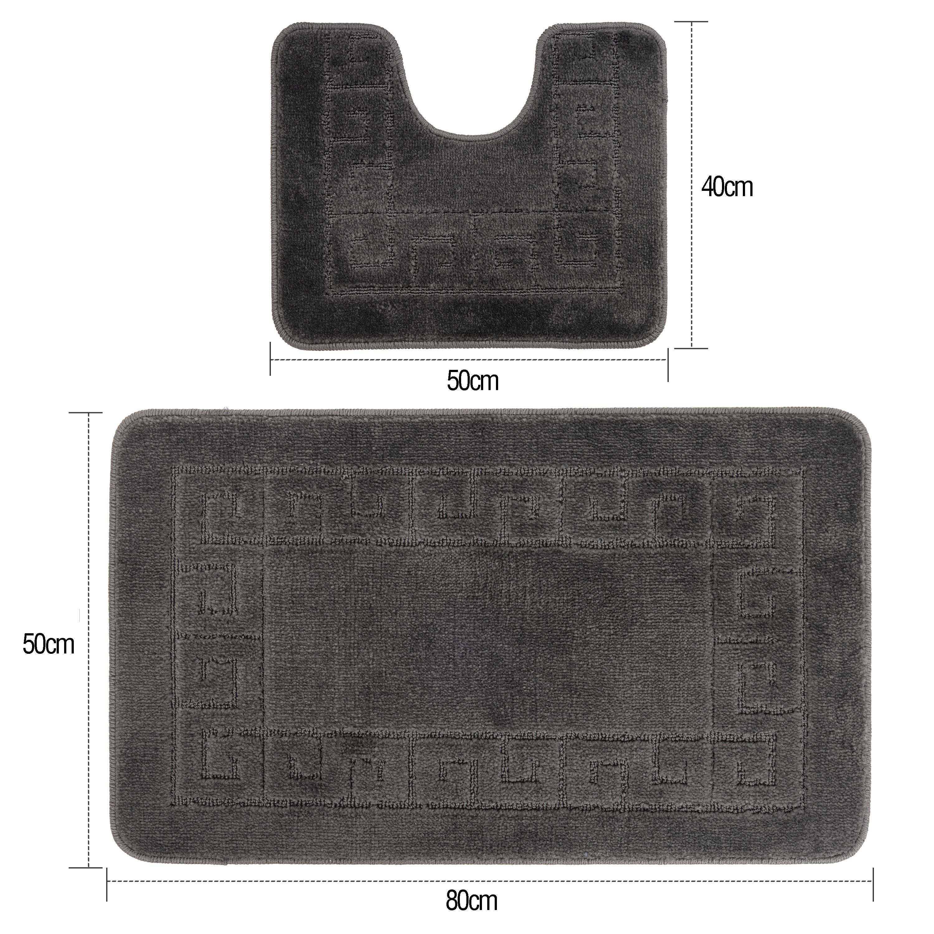 Ribelli Badematte Badezimmerteppich Set 2tlg, Badezimmermatte günstig online kaufen