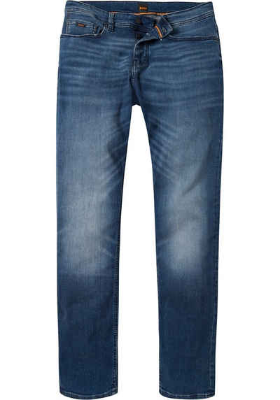 BOSS Tapered-fit-Jeans »Taber« (1-tlg) mit BOSS-Metall-Label am Münzfach