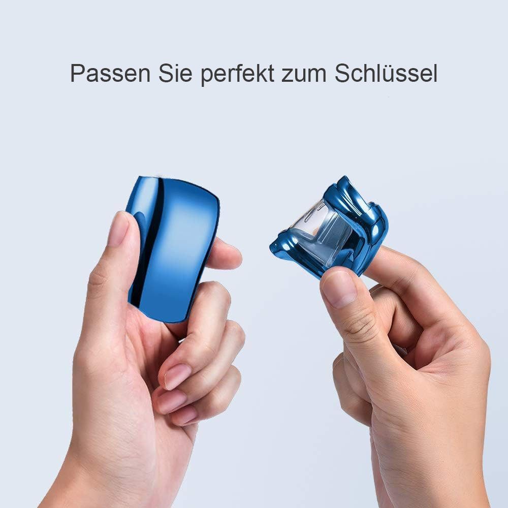 Blau Benz Schlüsselanhänger TUABUR Set Mercedes Schlüsselhülle, E/S-Klasse, TPU