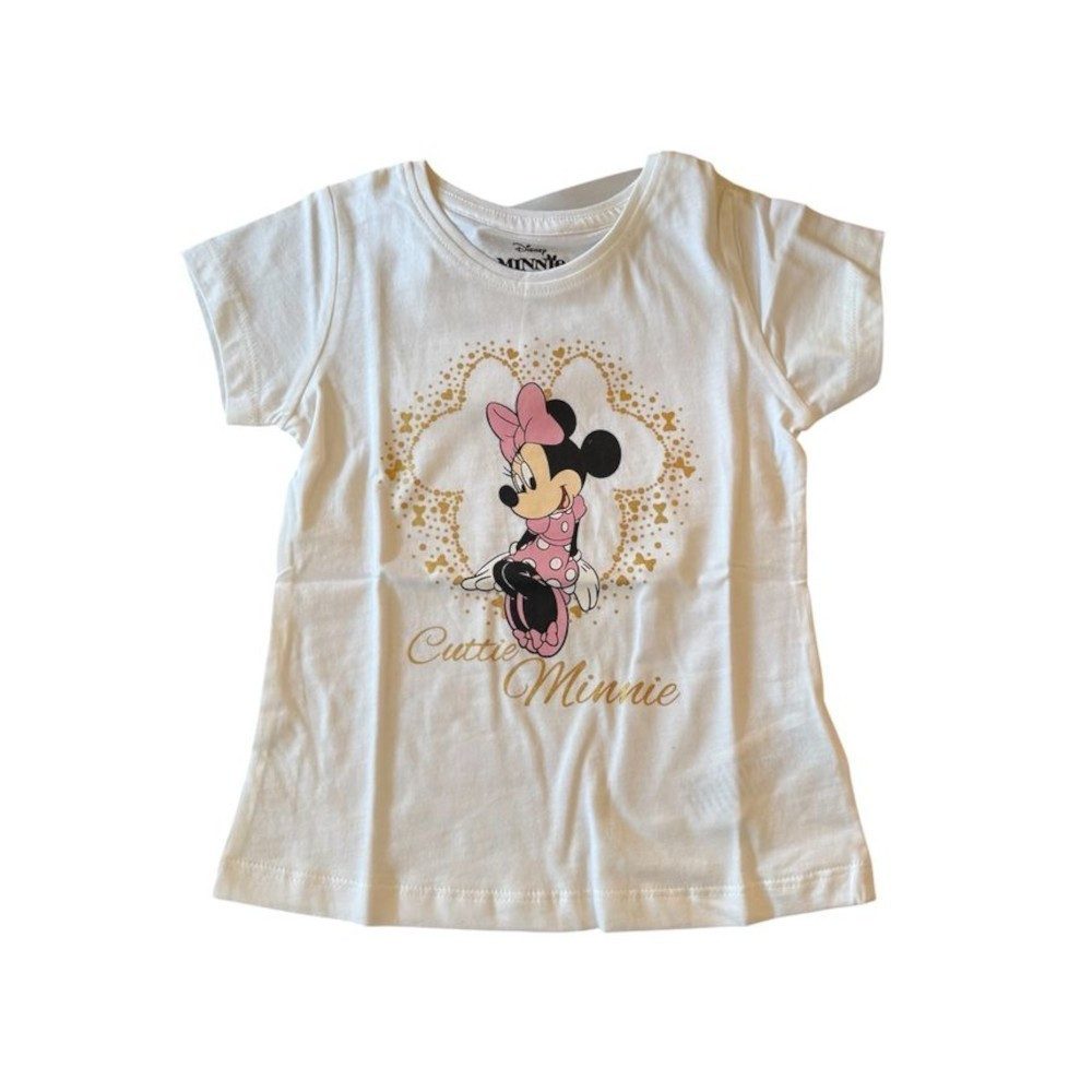 T-Shirt MinnieMouse-Kurzarm-Shirt für Mädchen, Rot oder Weiß, Größen 92-116