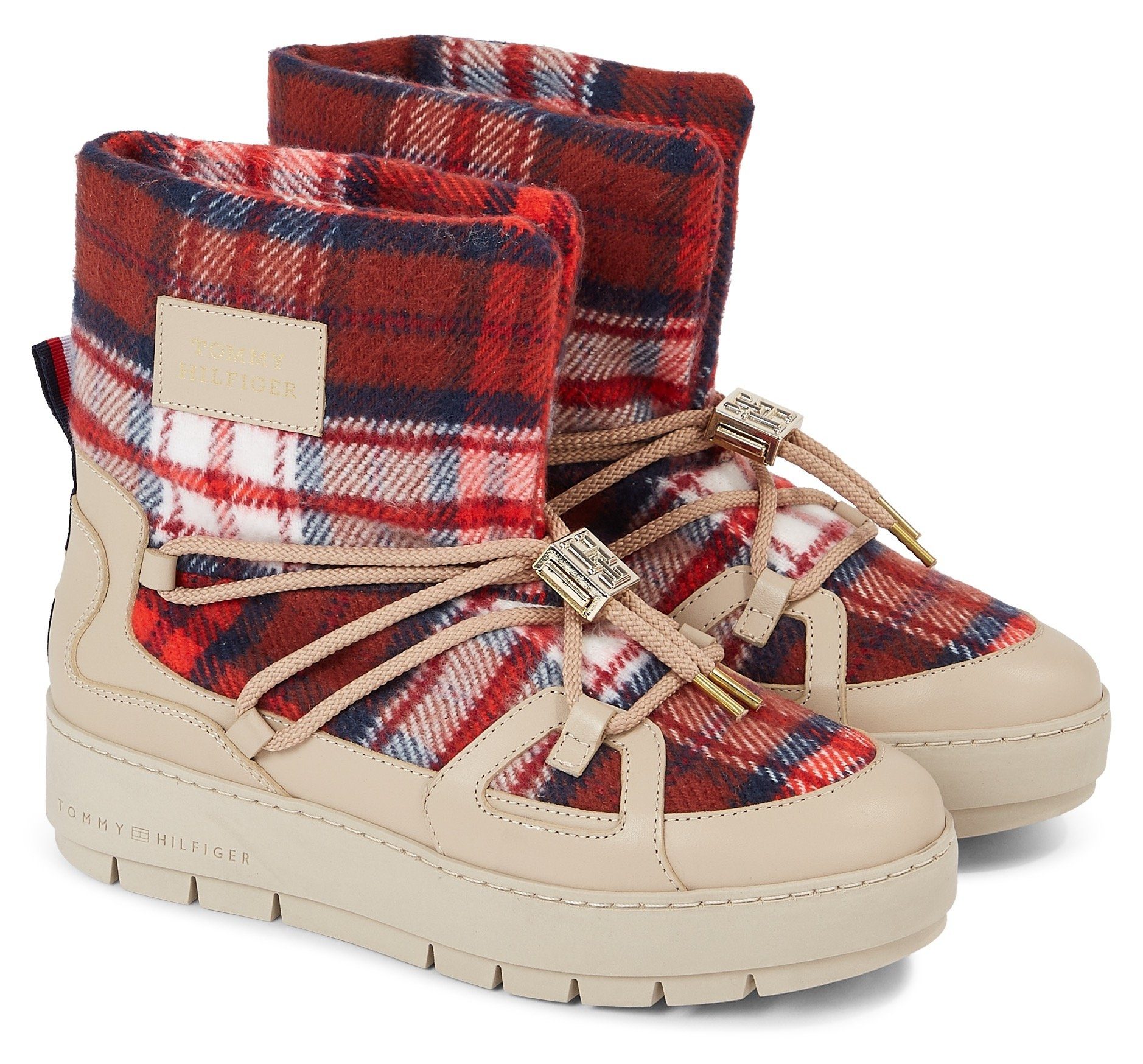 Tommy Hilfiger TARTAN SNOWBOOT Winterstiefel mit Schnellschnürung