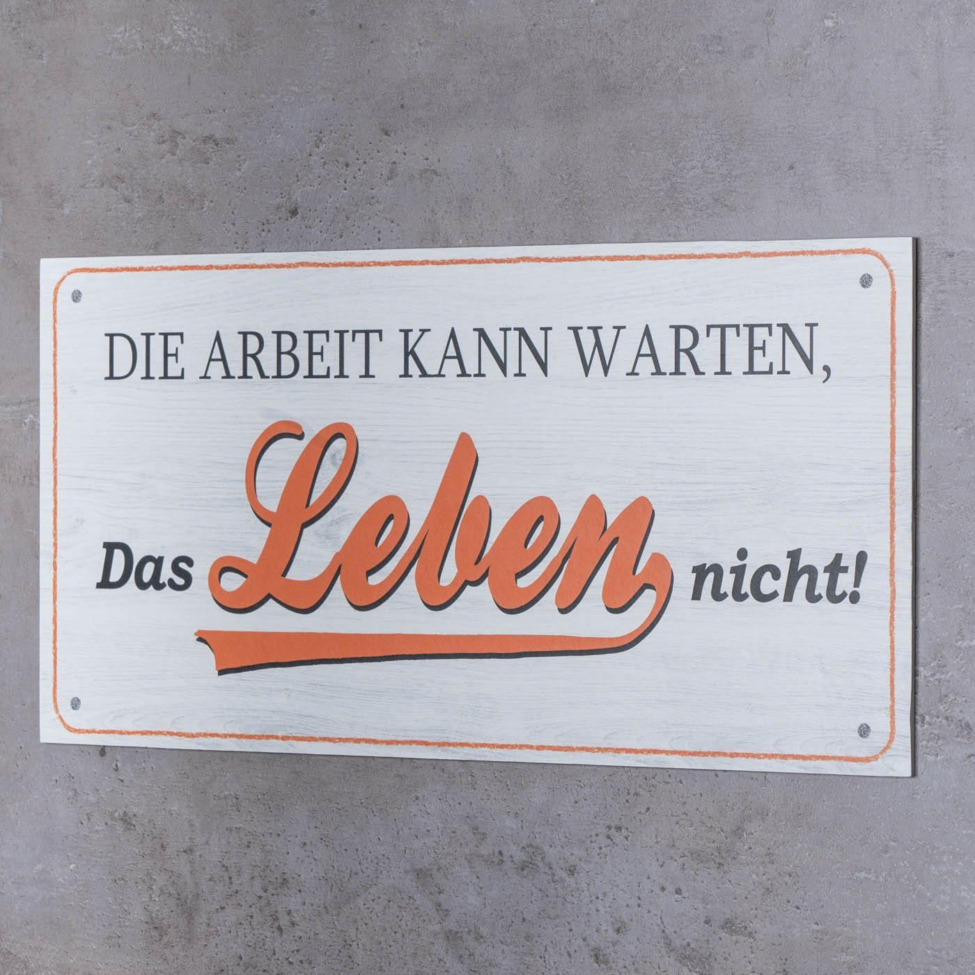 Levandeo® Wandbild, Wandbild 40x20cm Die Arbeit günstig online kaufen