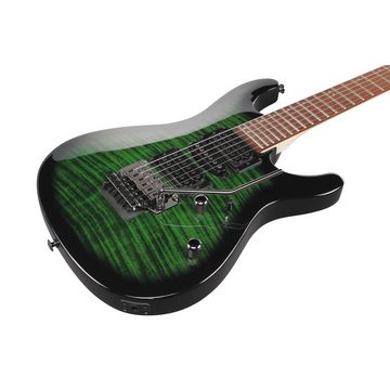 Ibanez E-Gitarre, E-Gitarren, Ibanez Modelle, Kiko Loureiro KIKOSP3-TEB Transparent Emerald Burst - E-Gitarre