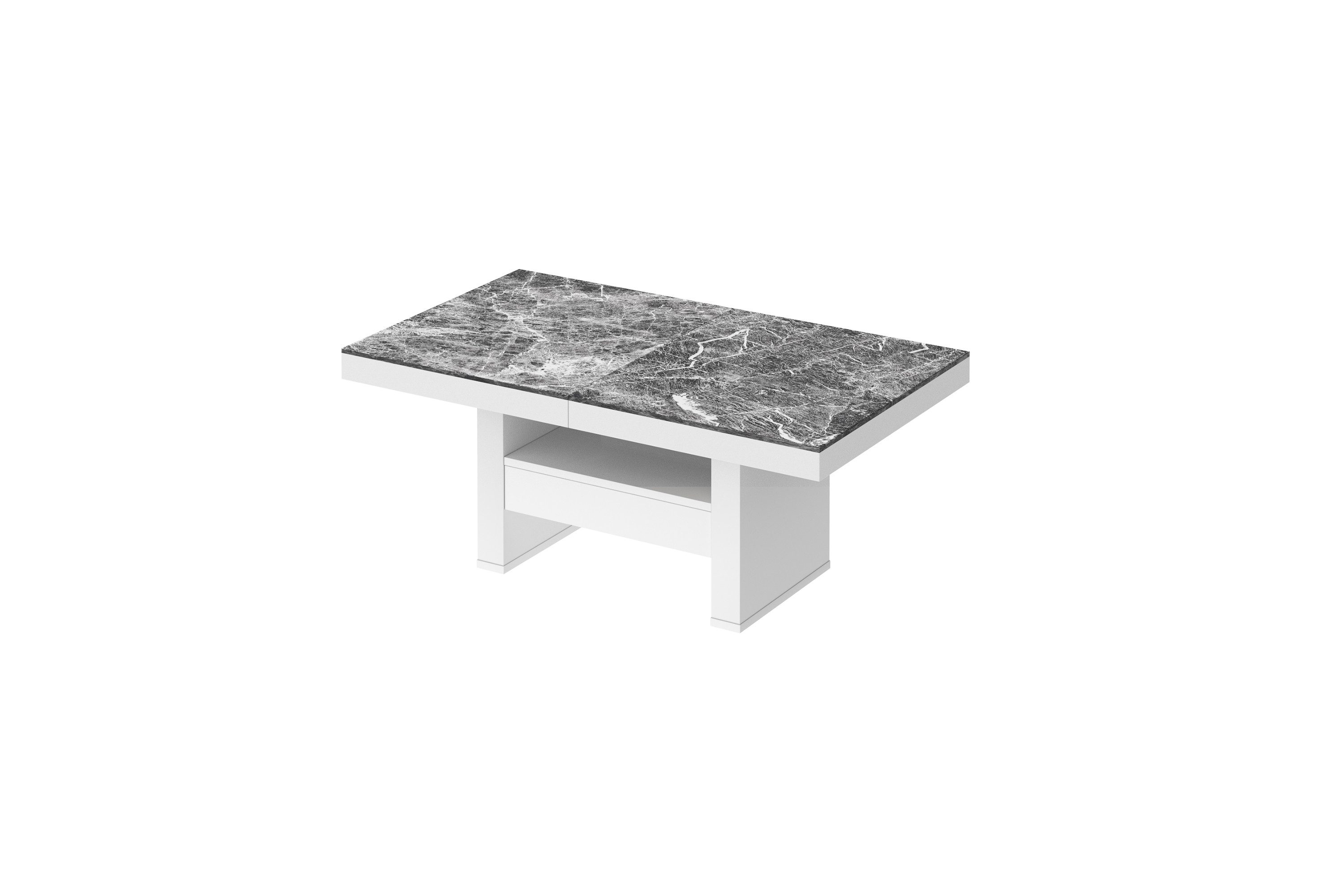 designimpex Couchtisch HLU-111 Marmor dunkel Hochglanz günstig online kaufen