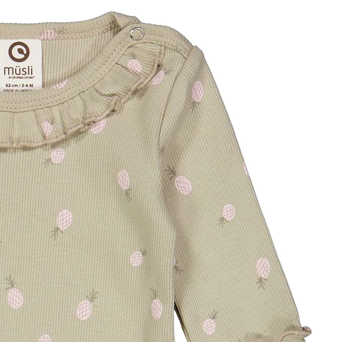 Müsli Langarmbody 1582073500 Mädchen (1-tlg) Langarm Einteiler, Body, Longsleeve-Body, Bodysuit, Stretchbody