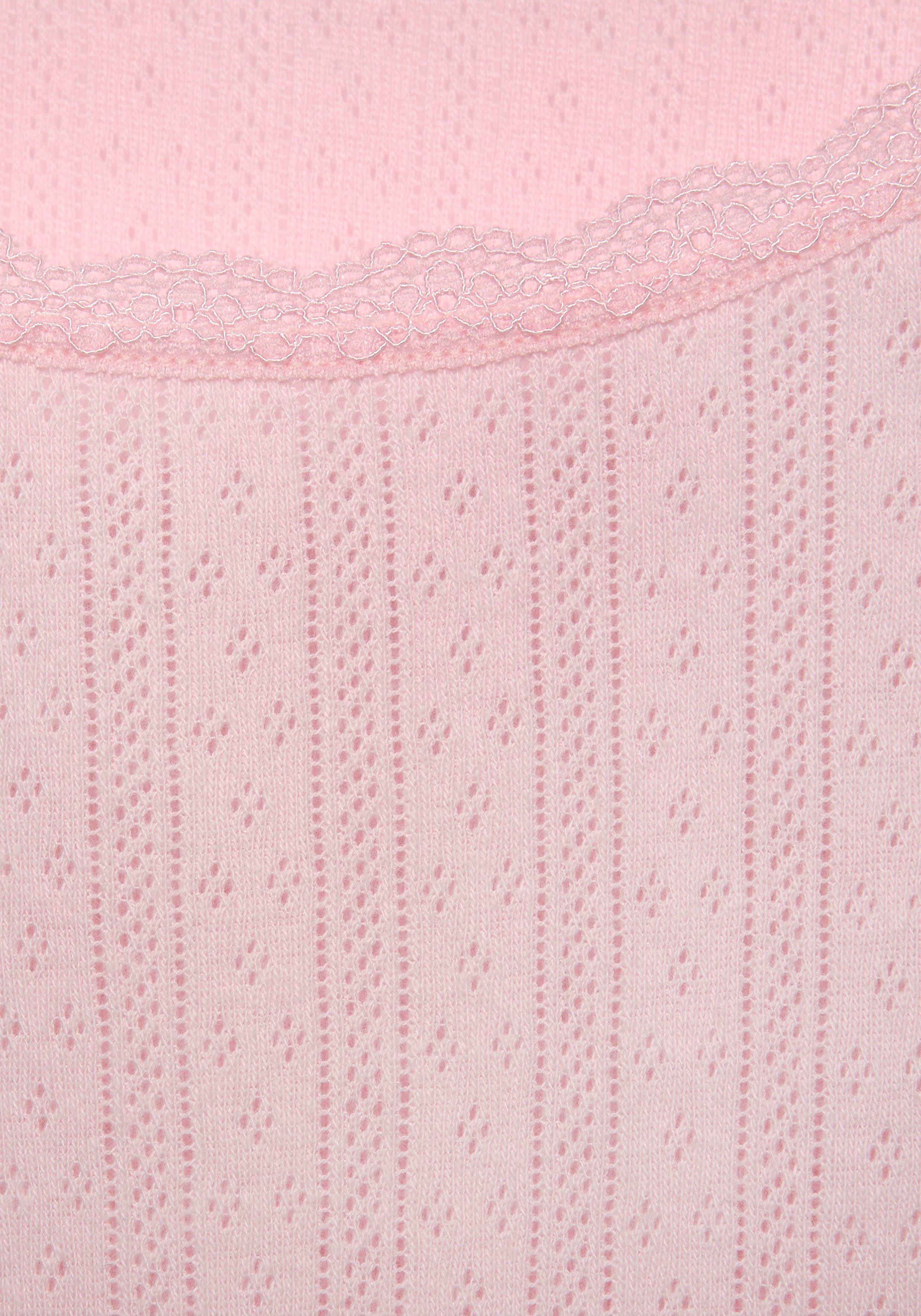 s.Oliver Nachthemd aus Pointellestrick blassrosa