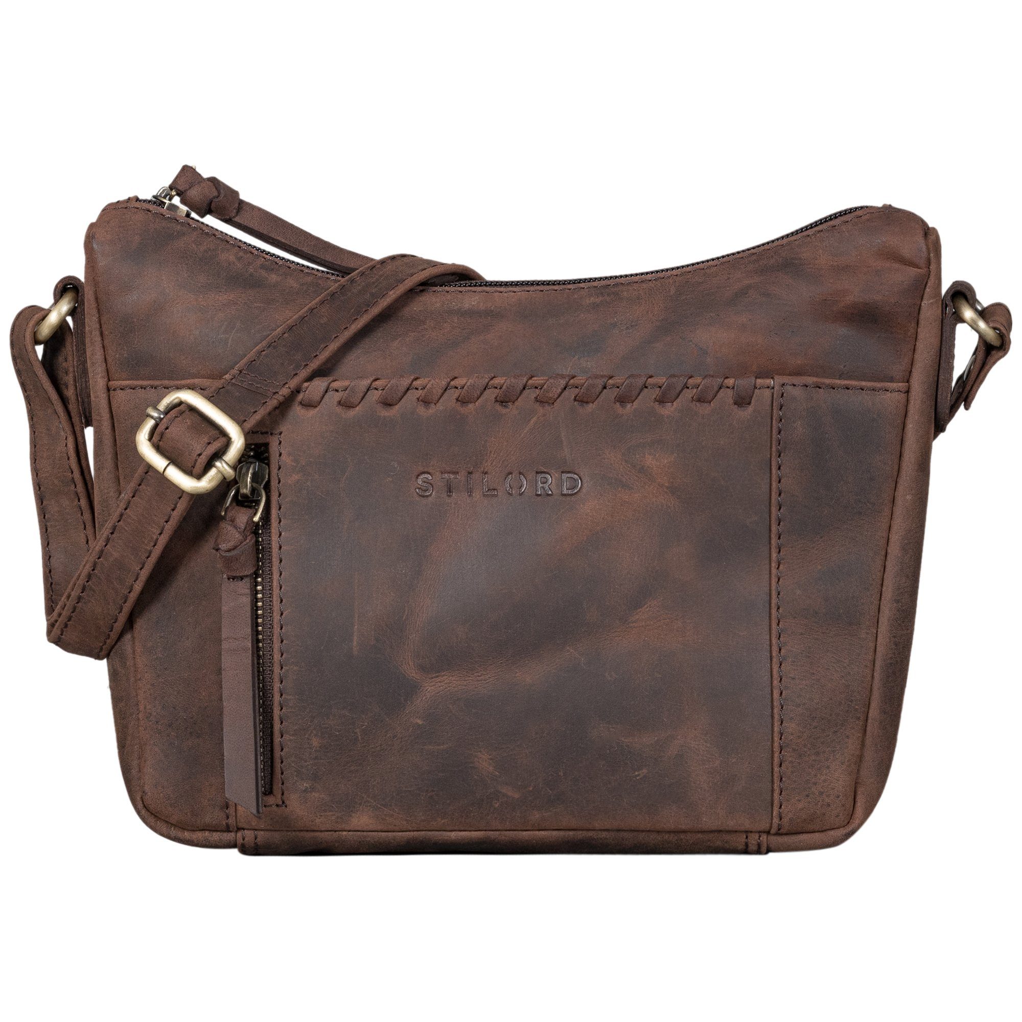 Handtasche "Nia" Damen Umhängetasche Klein Lederhandtasche Elegante Ausgehtasche