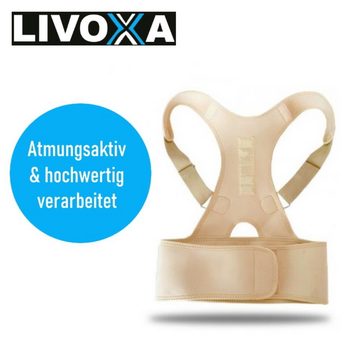 MAVURA Rückenbandage LIVOXA Ergonomische Rückenkorrektor Rückenhalter Rücken Geradehalter, Rückengurt Haltungskorrektur Haltungskorrektor Rückenstütz-Gürtel