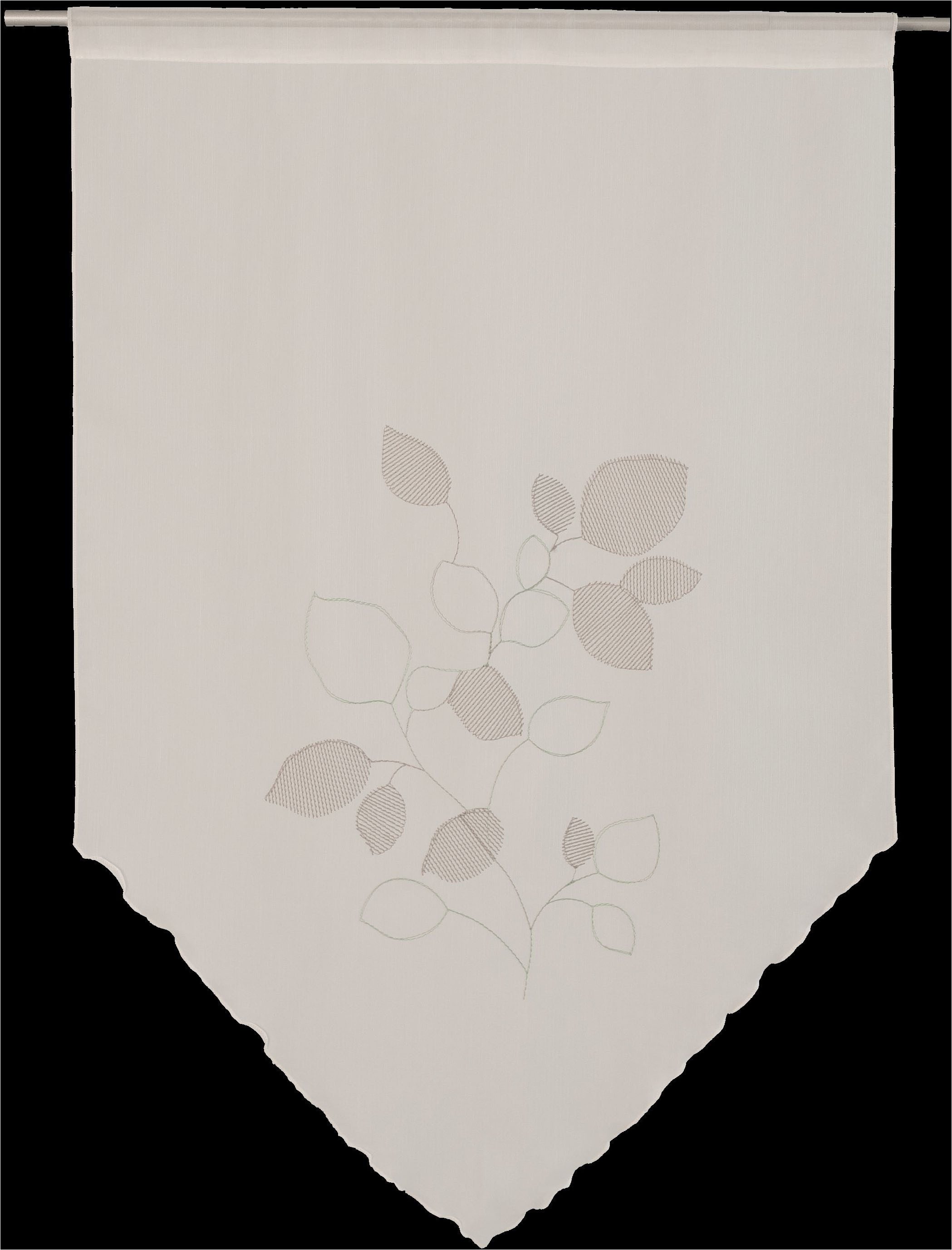 HOMING Scheibengardine Nea (1 St), Stangendurchzug, halbtransparent, Schlaufenpanneaux