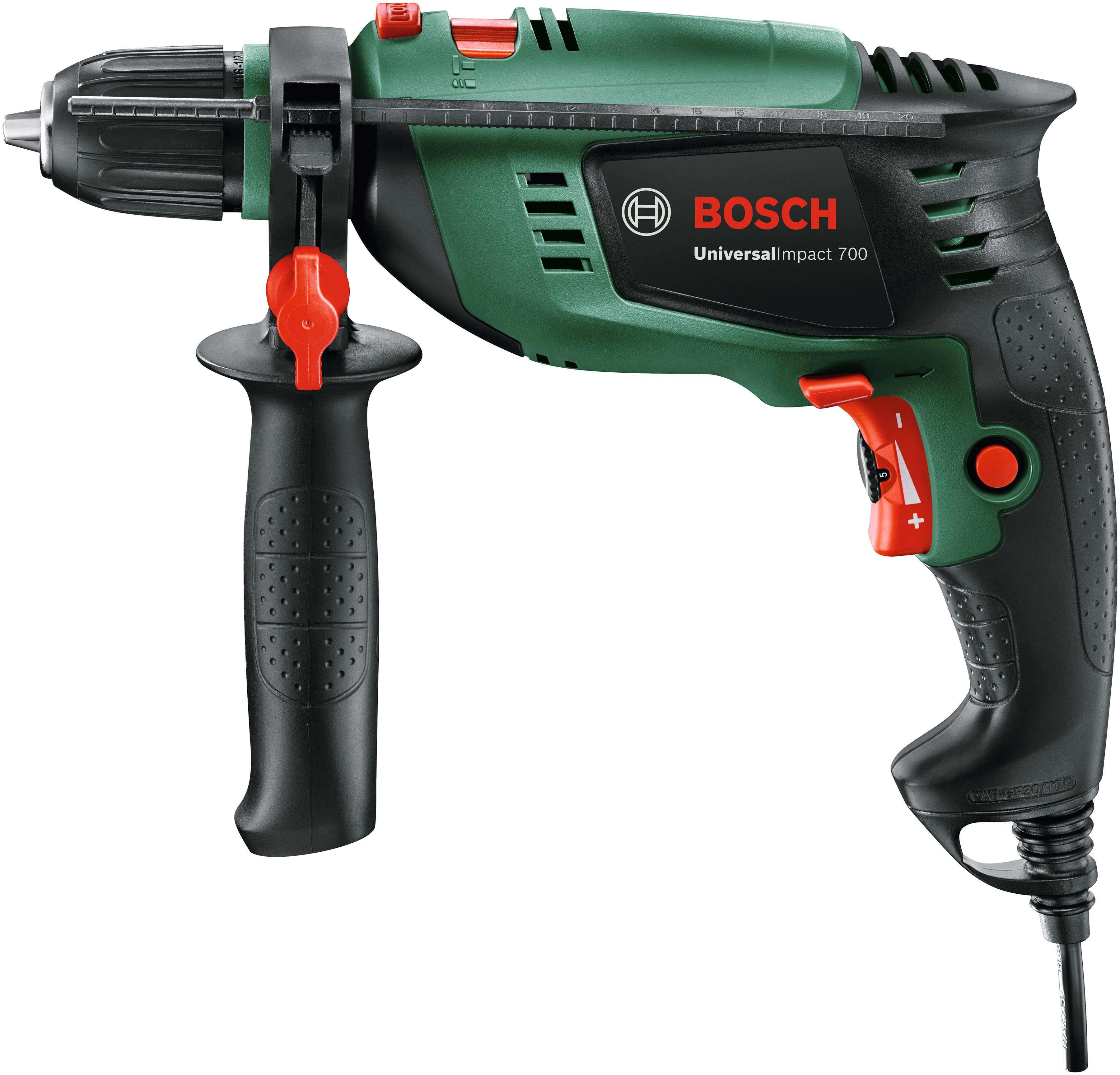 Bosch Home & Garden 700+DA, 3000 U/min Schlagbohrmaschine UniversalImpact max