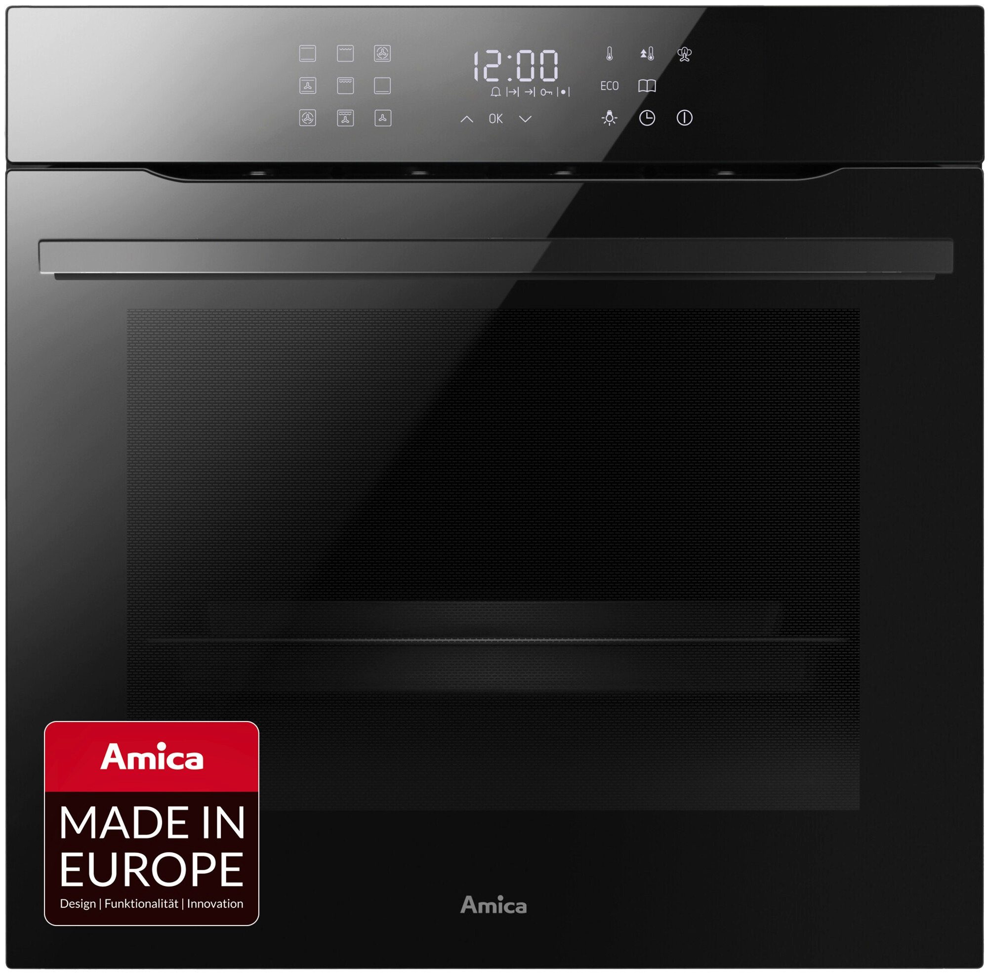 Amica Einbaubackofen EBX 944 670 S, mit 2-fach-Teleskopauszug, Steam Clean, Bequemes Backen mit viel Komfort und einfacher Reinigung