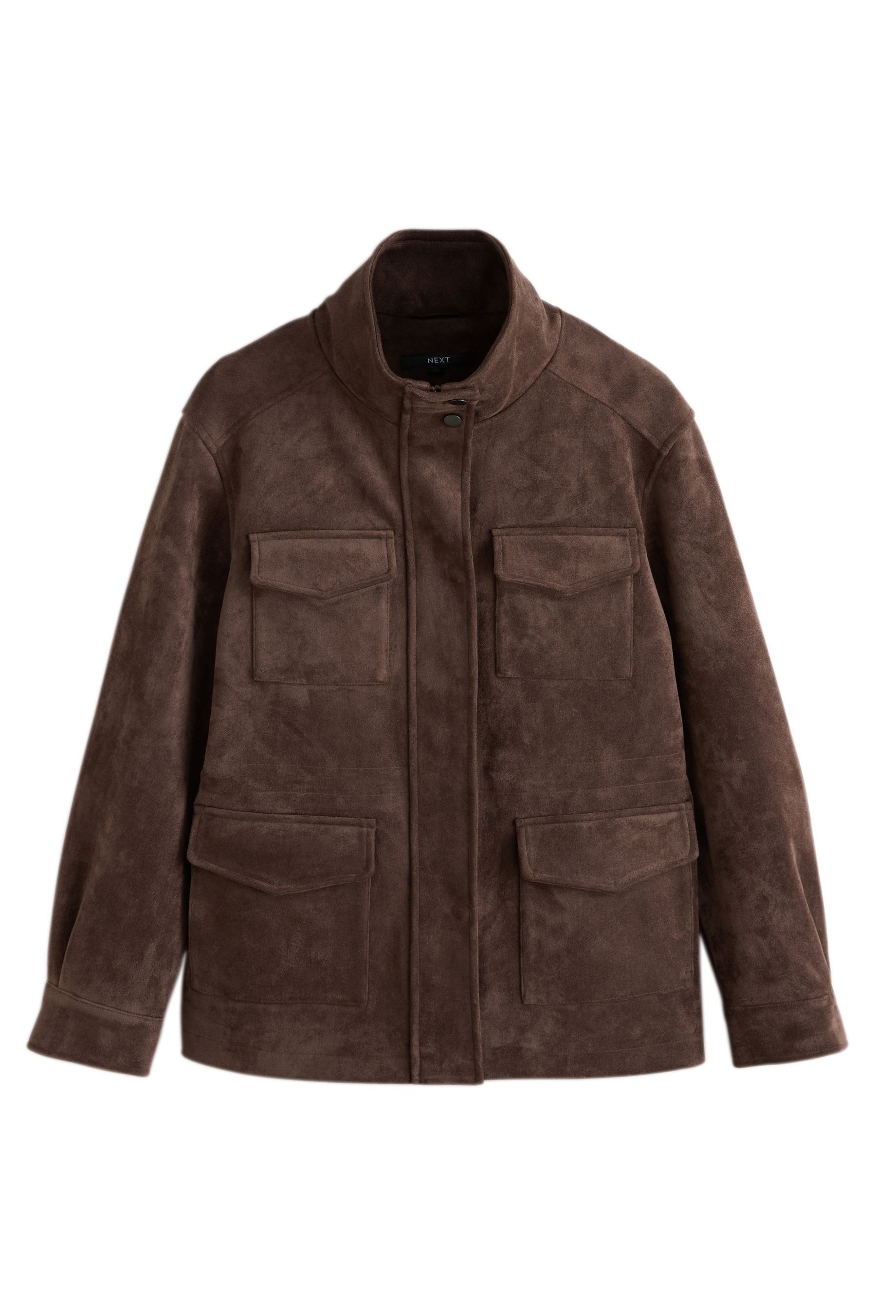 Next Lederjacke Taillierte Jacke aus Kunstvelourleder (1-St)