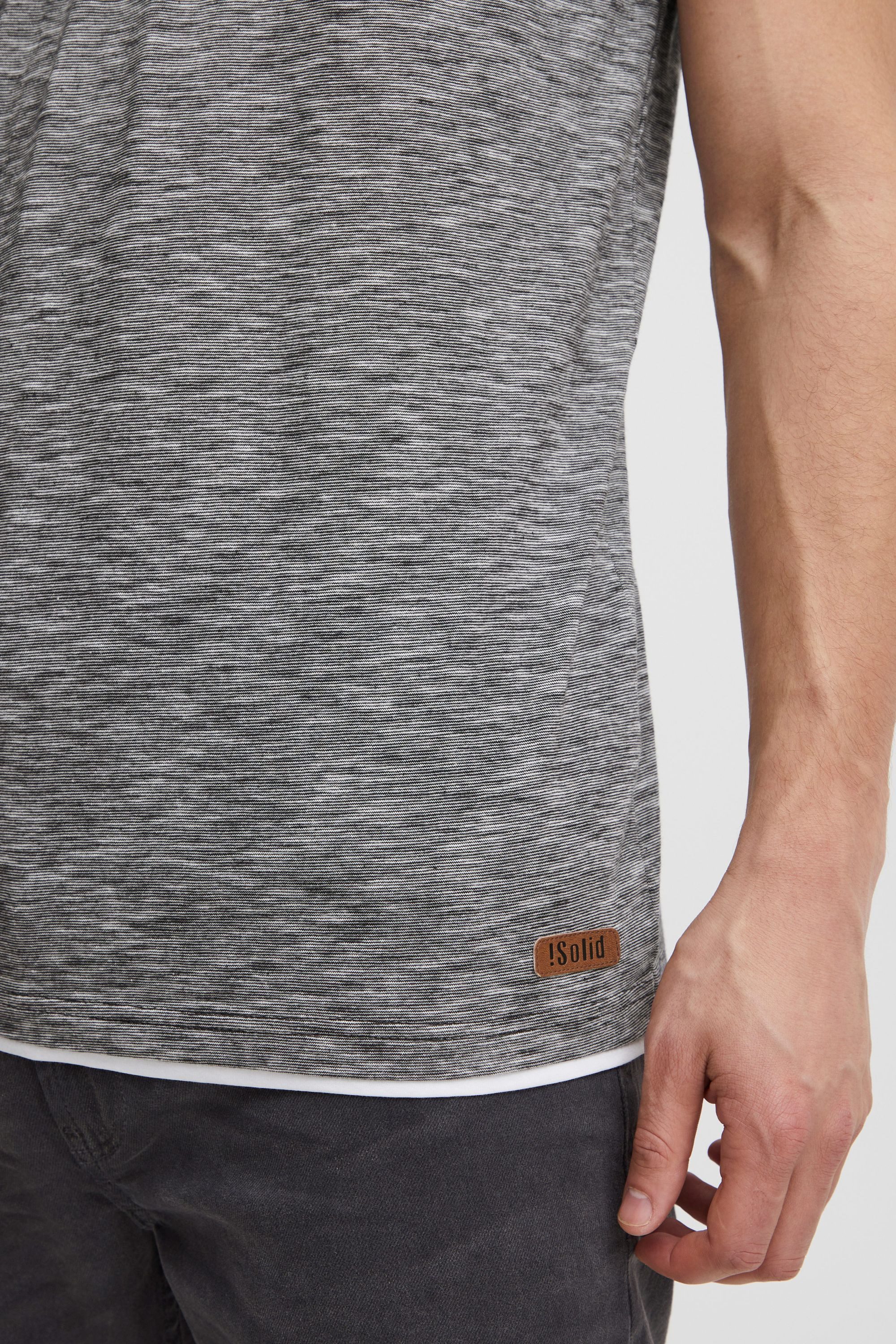 !Solid Rundhalsshirt SDDigos T-Shirt mit Knopfleiste