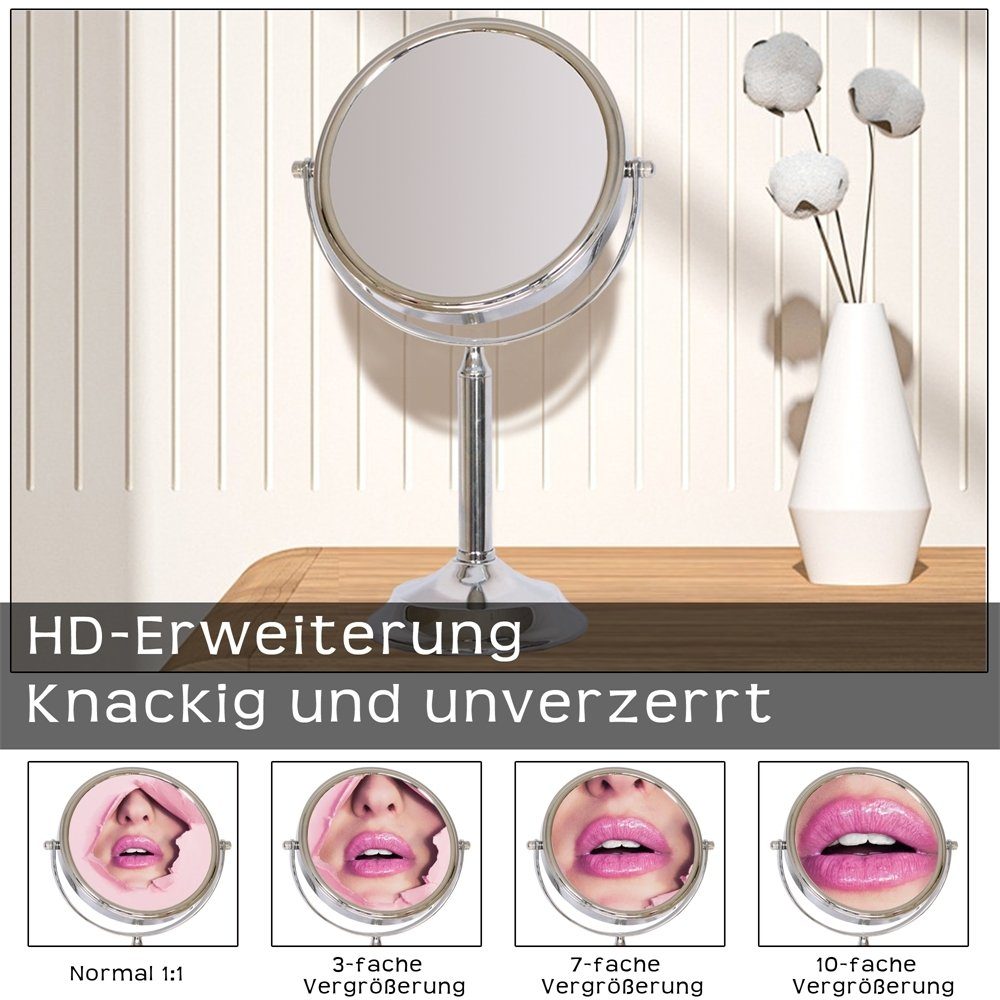 Feel2Home Kosmetikspiegel Schminkspiegel 10Fach Vergrößerung Spiegel Schminkspiegel Makeup (Stück, 1-St., Spiegel), 10-Fach Vergrößerung