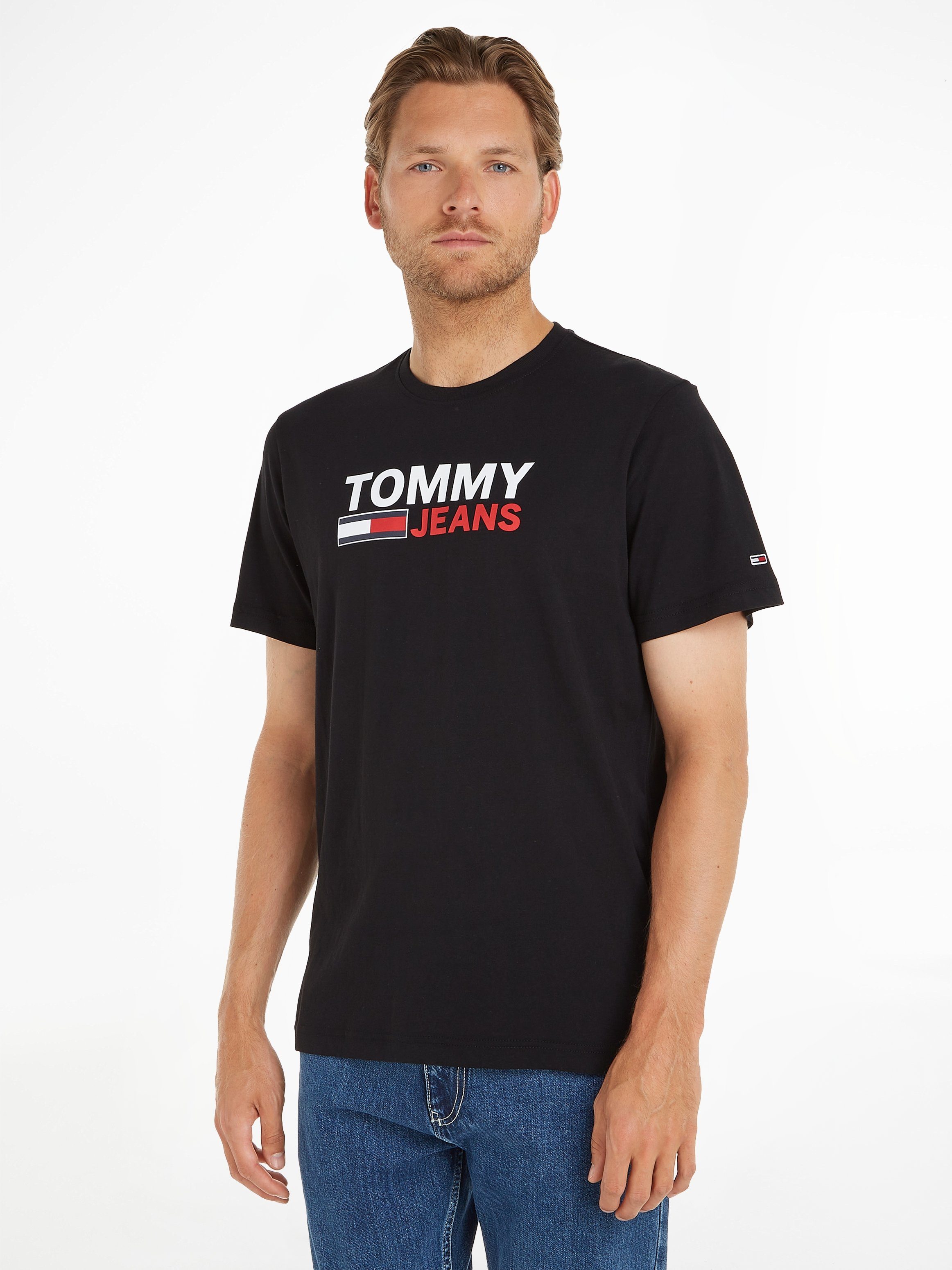 LOGO CORP Rundhalsausschnitt T-Shirt Jeans Tommy TJM TEE, Mit