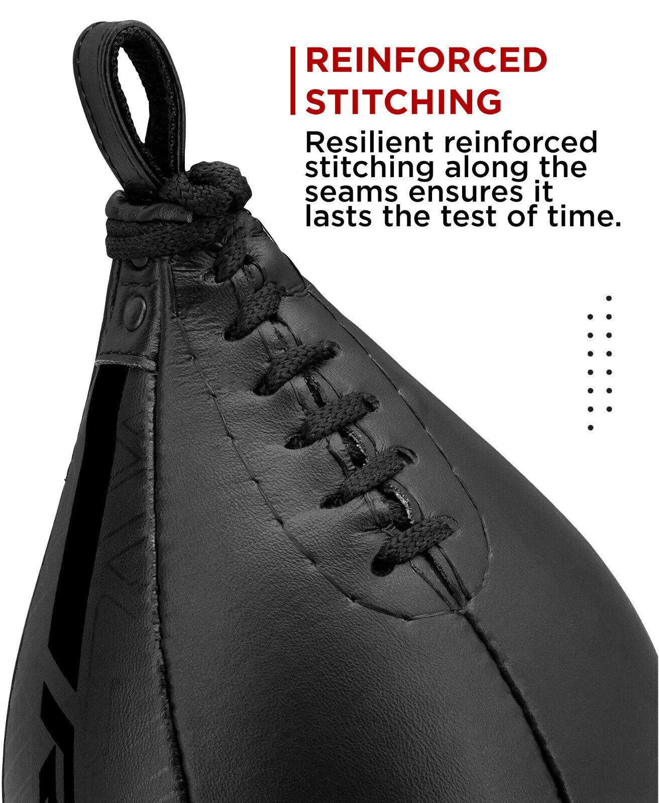 RDX Sports Punchingball RDX MayaHide Leder Boxen SpeedBall mit Halterung PunchingBall SpeedBag