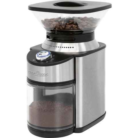 ProfiCook Kaffeemühle PC-EKM 1205, 200 W, Kegelmahlwerk, 230 g Bohnenbehälter, inox