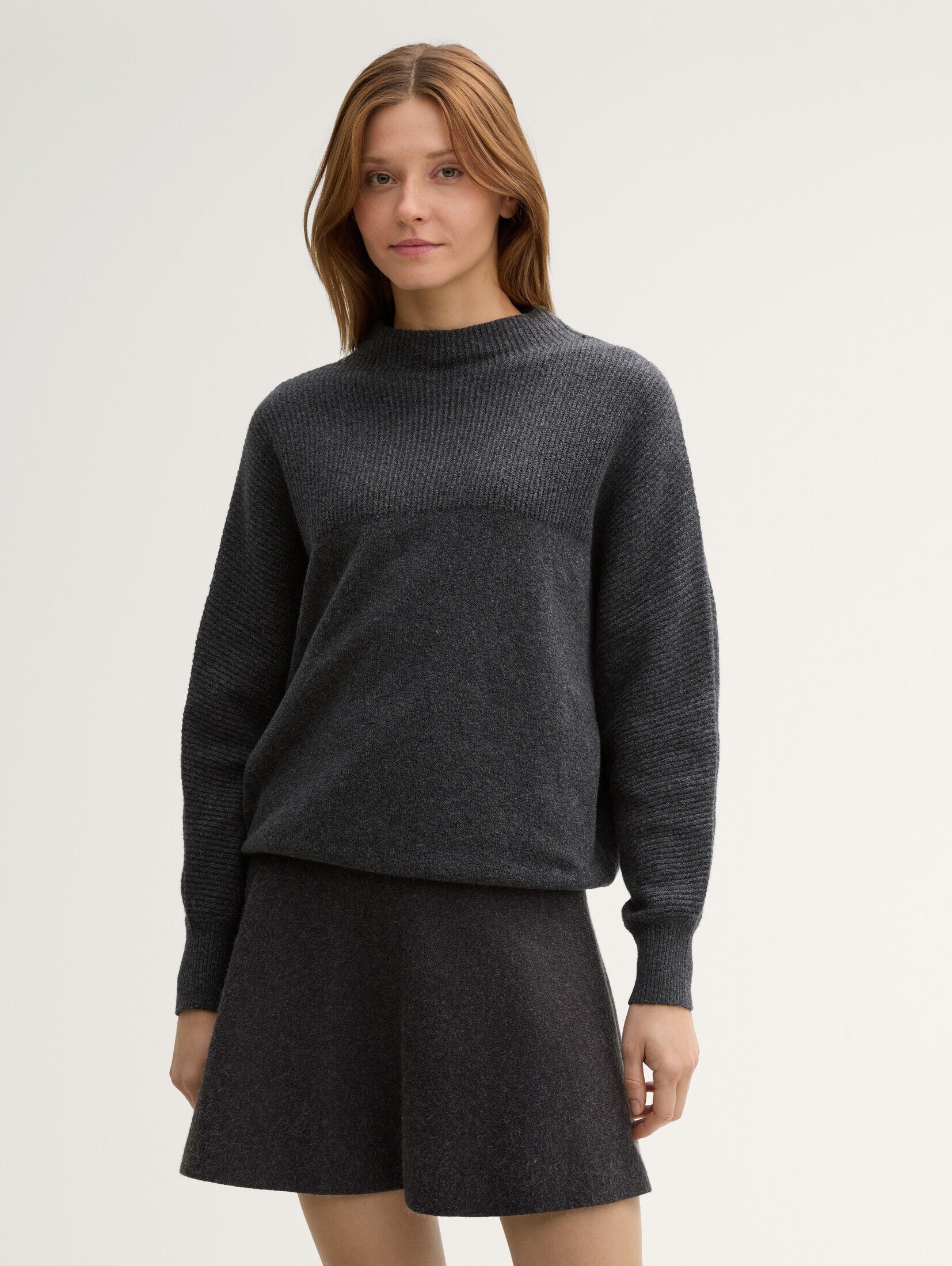 Strickpullover Pullover mit Fledermausärmeln