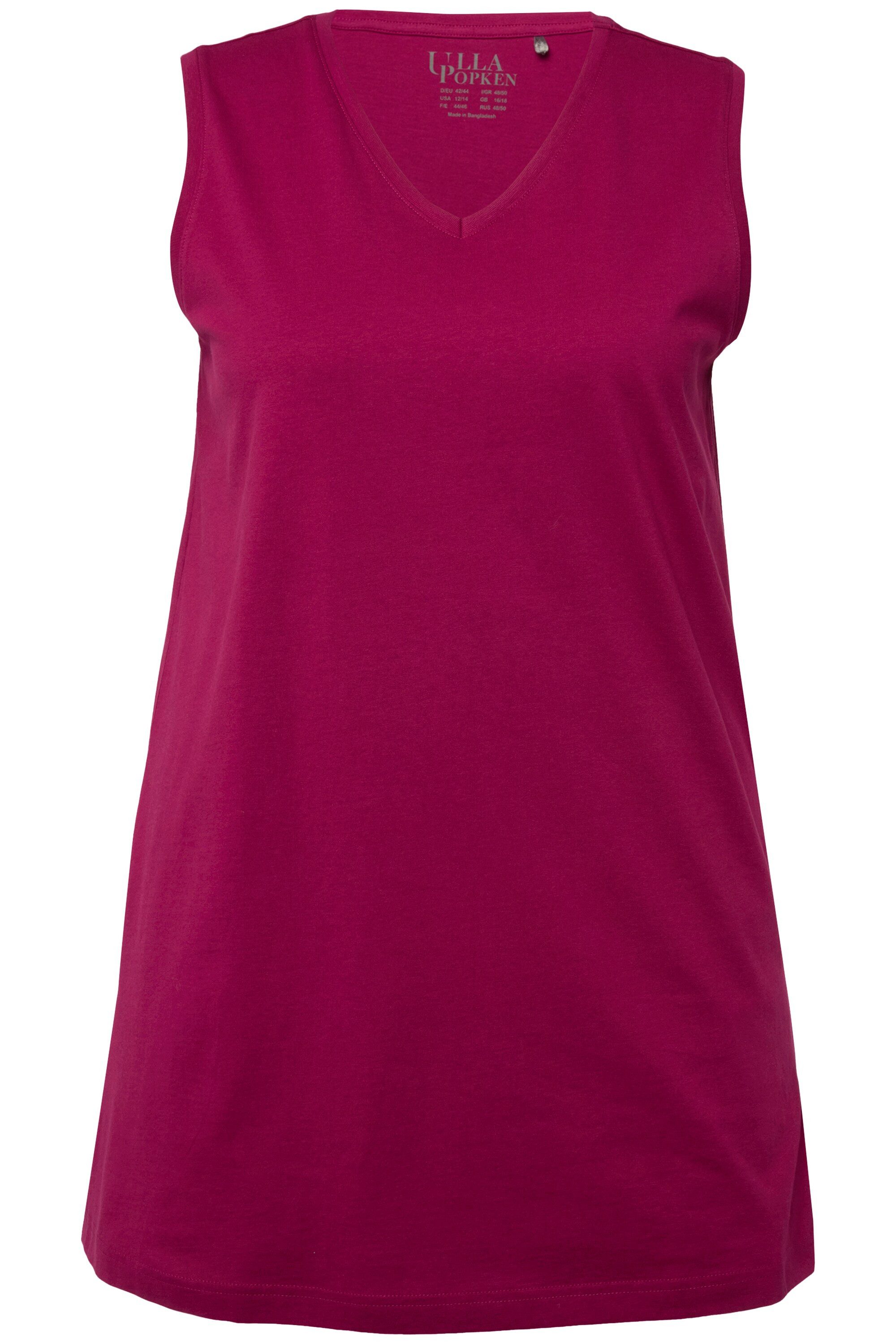 Ulla Popken Longtop Top V-Ausschnitt Relaxed günstig online kaufen