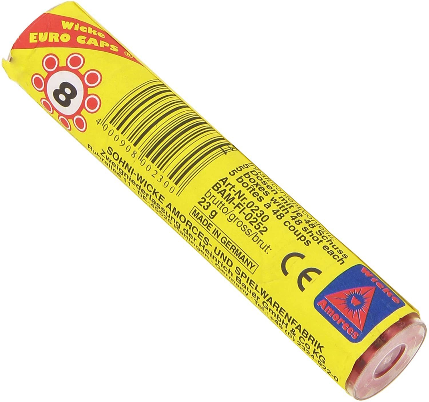 Schrödel Spielzeugmunition Wicke EURO CAPS 8-Schuss Munition (1 Stange, 240 Schuss)