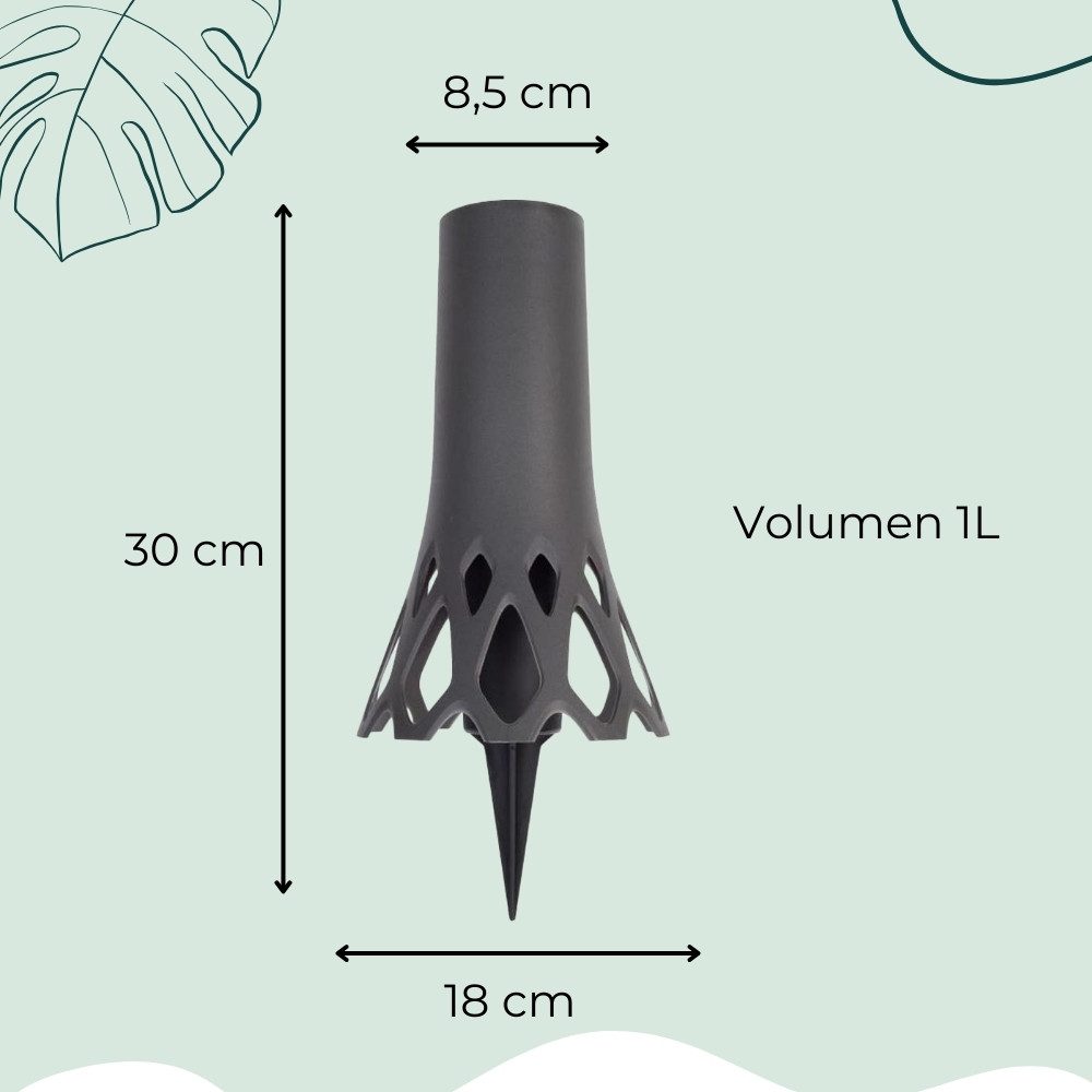 GarPet Blumentopf 2x Grabvase mit Erdspieß günstig online kaufen