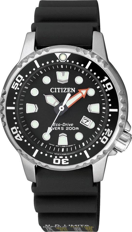 Citizen Taucheruhr Promaster Marine Eco-Drive Diver 200m, EP6050-17E, Armbanduhr, Damenuhr, Solar, bis 20 bar wassserdicht, Datum