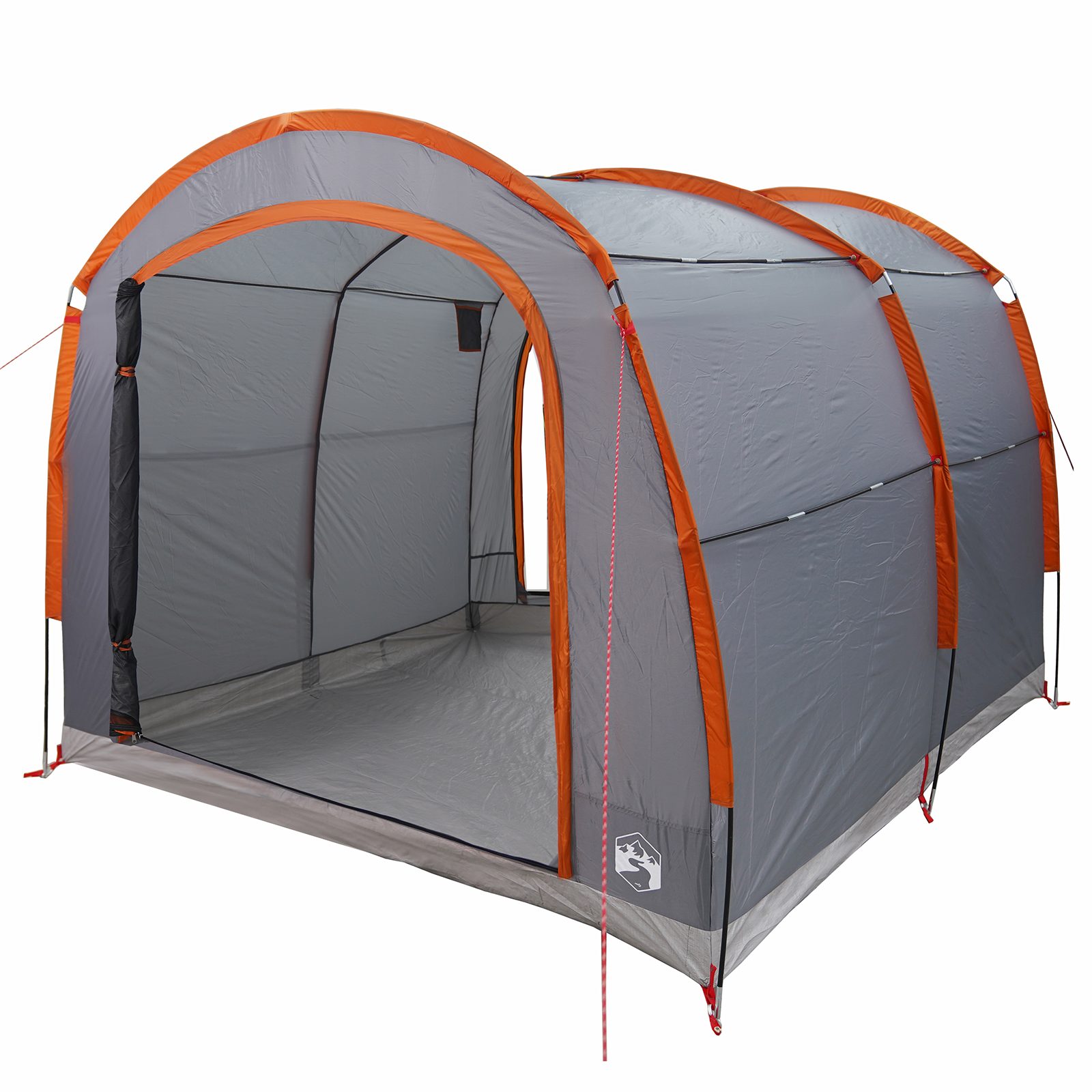 vidaXL Gerätezelt Zelt 268 x 240 x 191 cm Wasserdicht Grau und Orange Polyester, (1 tlg)