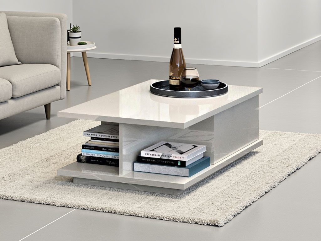 OTTO home Couchtisch Piano, UV lackiert, Wohnzimmer Tisch mit Schublade inkl. Soft-Close Funktion