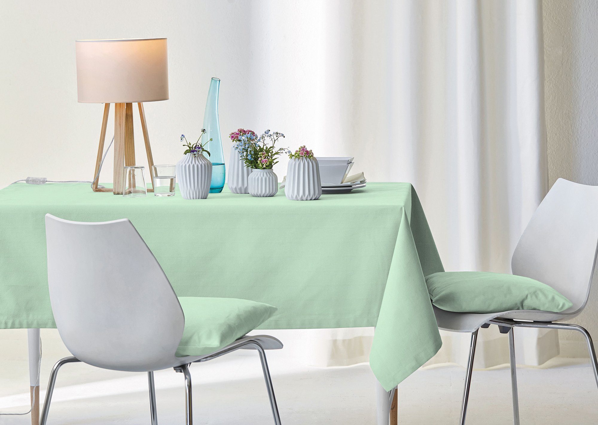 APELT Tischdecke 4362 Rips-Uni (1-tlg), UNI-BASIC günstig online kaufen