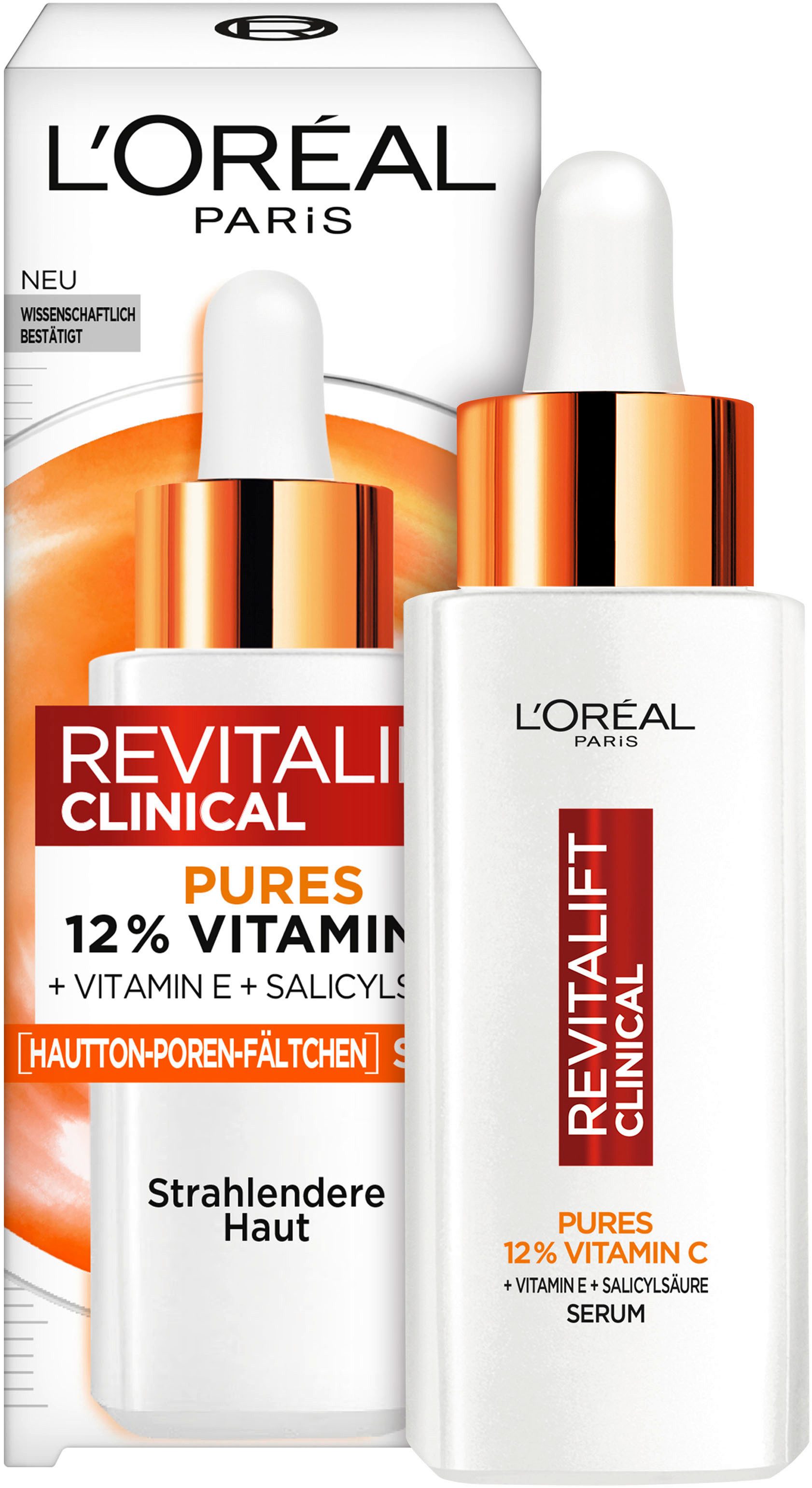 L'ORÉAL PARIS Gesichtsserum L'Oréal Paris Gesichtsserum mit Vitamin C, anioxidativ