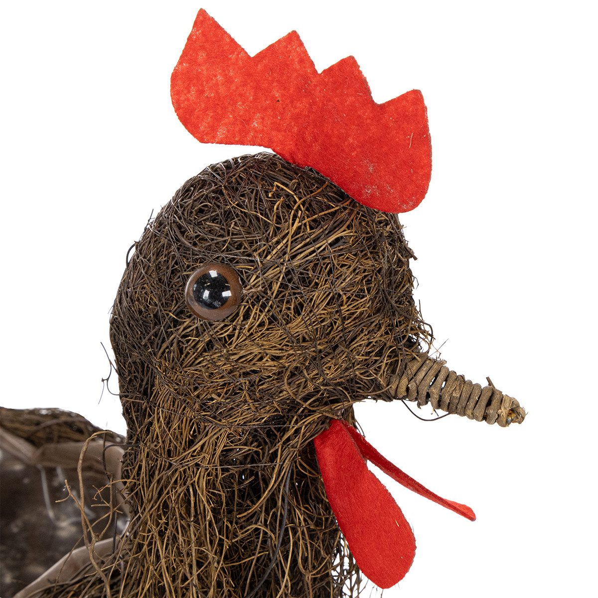 Florists Products Dekokorb Osterdeko Pflanzkorb Deko Huhn 36cm zum Bepflanzen –