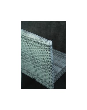 Konway Stapelstuhl MAUI (4 St), 4x KONWAY® MAUI Stapelstuhl Granit Polyrattan Sessel stapelbar