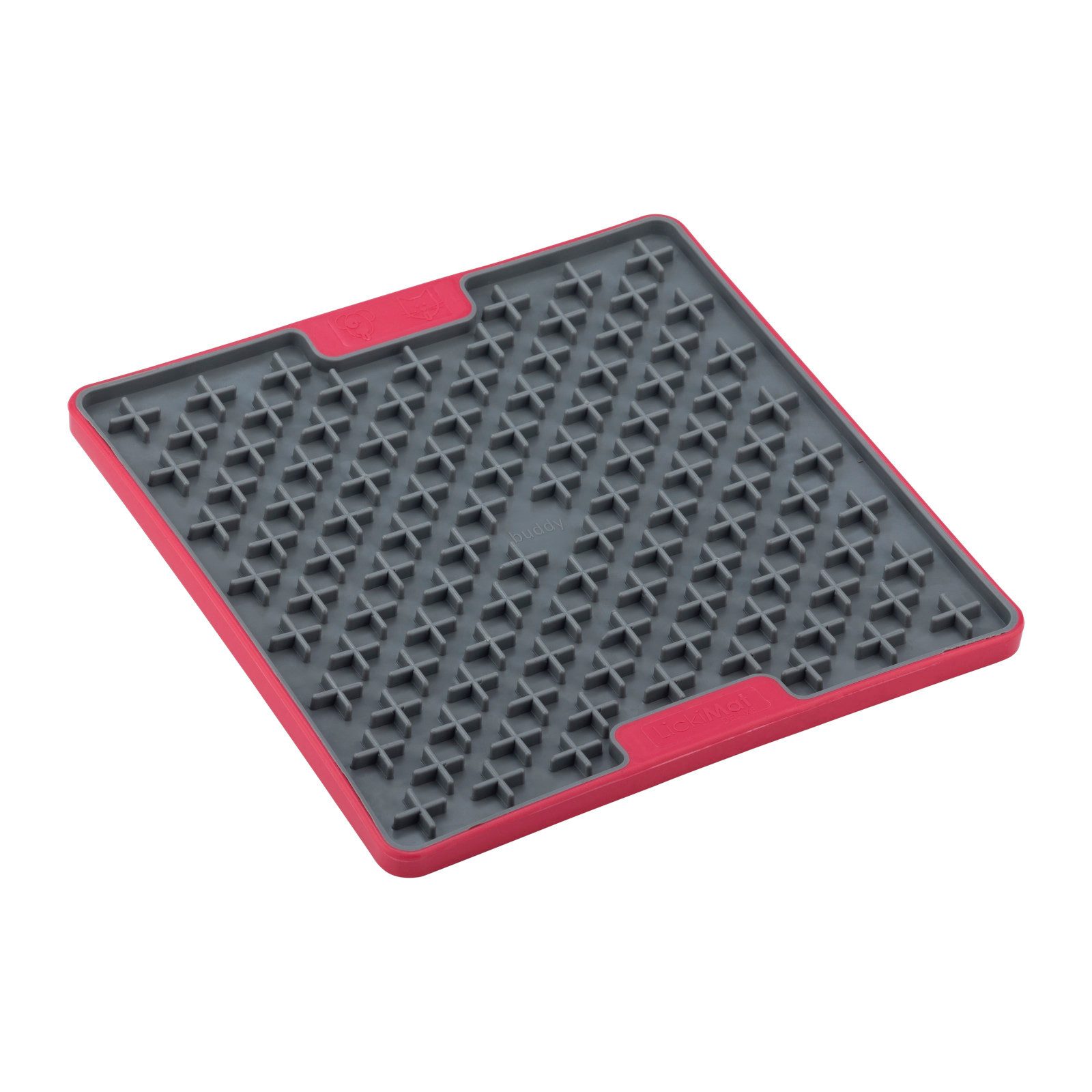 Thumbnail - LickiMat Antischlingnapf Buddy Tuff - TRP Schleckmatte für Hunde - rot - 20 cm, TRP