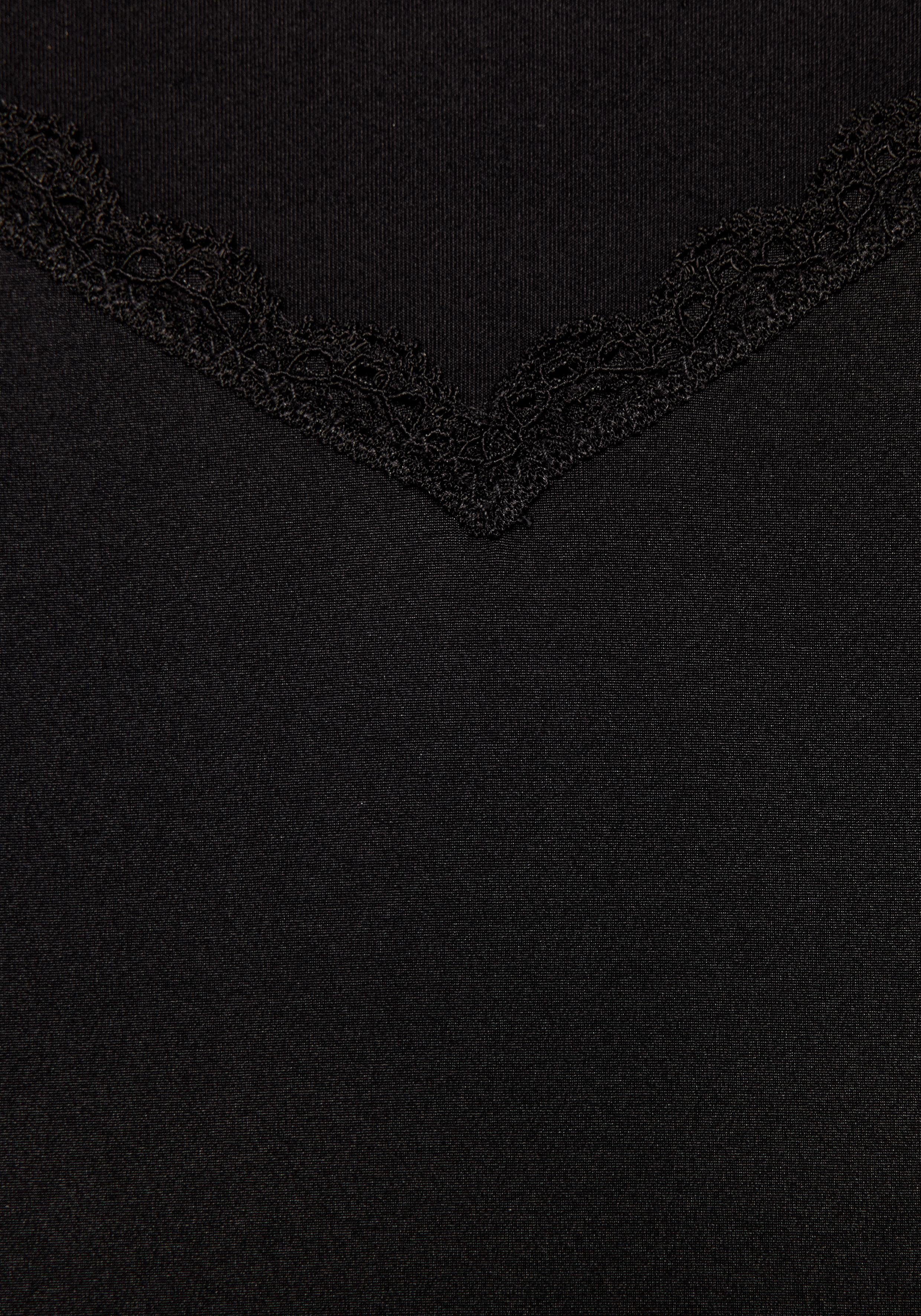 fließendem Unterkleid schwarz weich Nuance aus Basic Material, Dessous