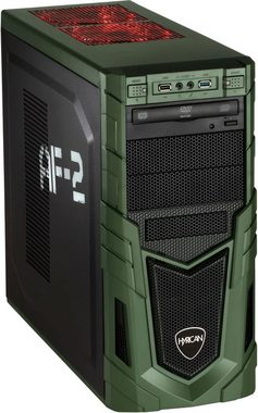 Hyrican Military Gaming 6478 + Philips 243V7Q PC-Komplettsystem (24", AMD Ryzen 5 3600, GTX 1660 SUPER, 16 GB RAM, 1000 GB HDD, 480 GB SSD)