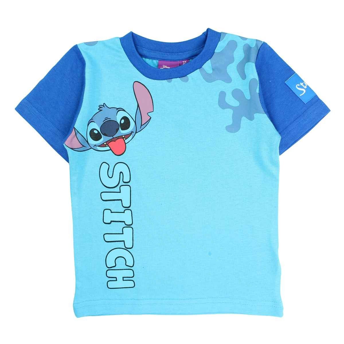 Print-Shirt Disney Stitch Kinder Jungen T-Shirt Kurzarm Shirt