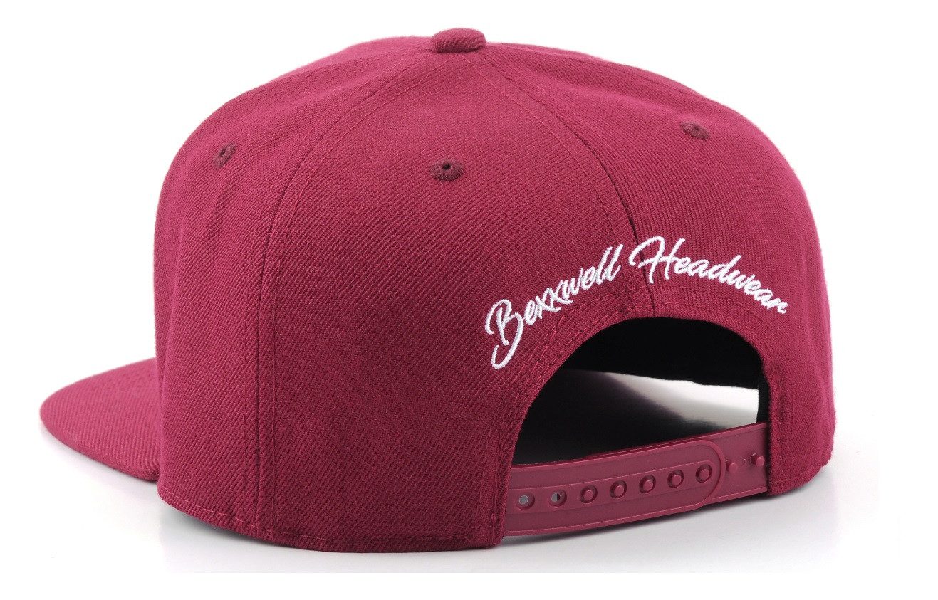 Bexxwell Snapback Cap mit Kreuz-Stickerei (optimale Passform, Unisex)