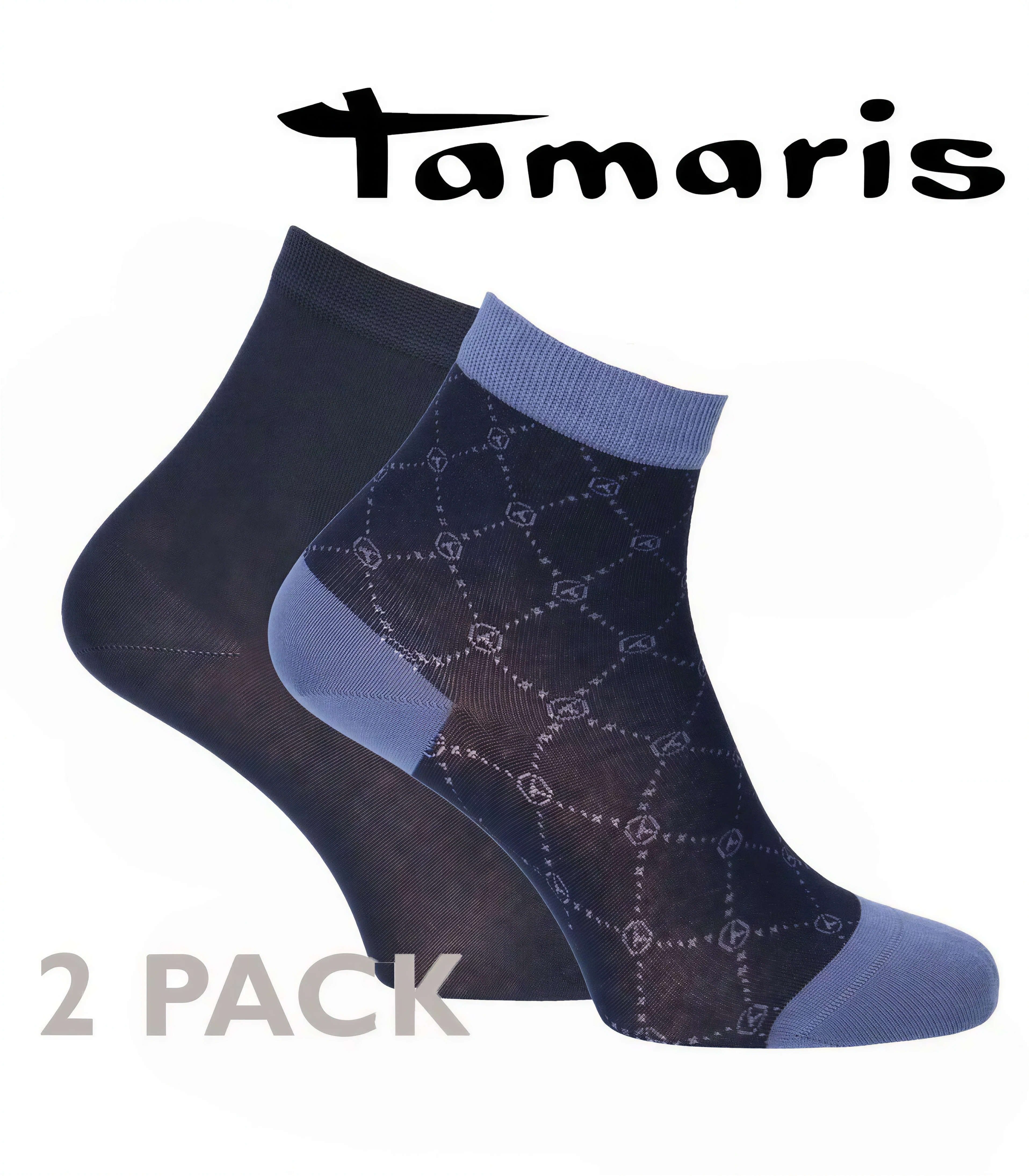 Tamaris Kurzsocken mit LOGO-DESIGN (Set, 2-Paar, 2er-Pack) Viskose aus Buchenholz