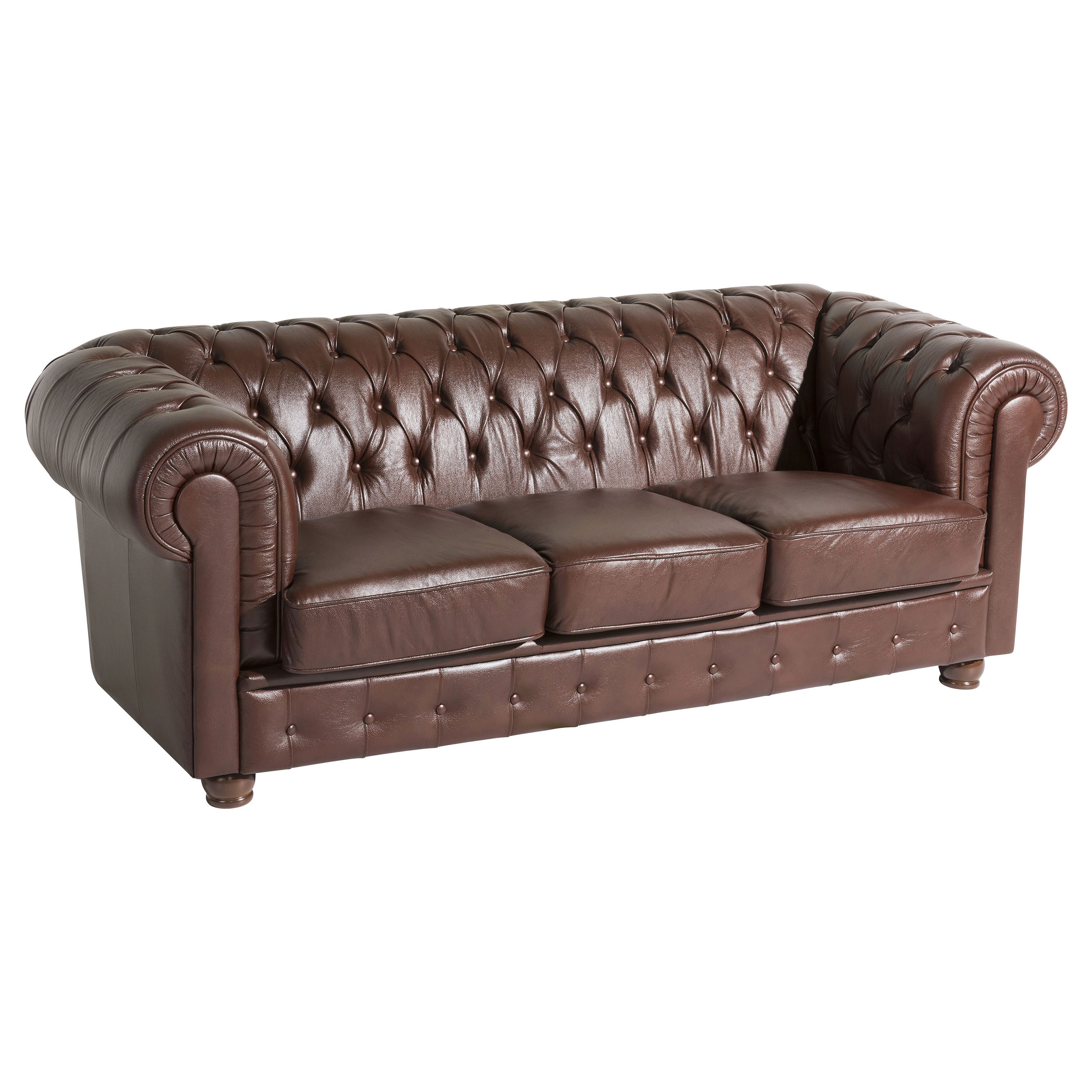 Max Winzer® Chesterfield-Sofa Bridgeport, 3-Sitzer